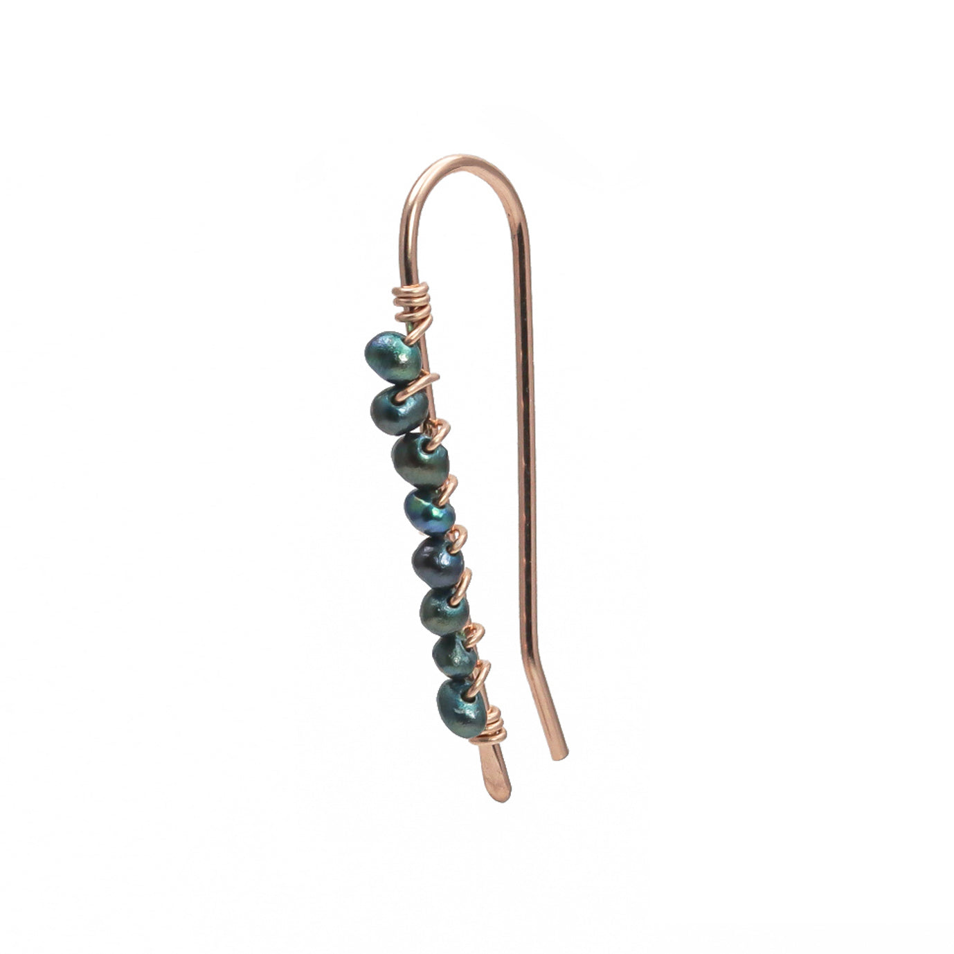 Black Pearl Ear Climbers