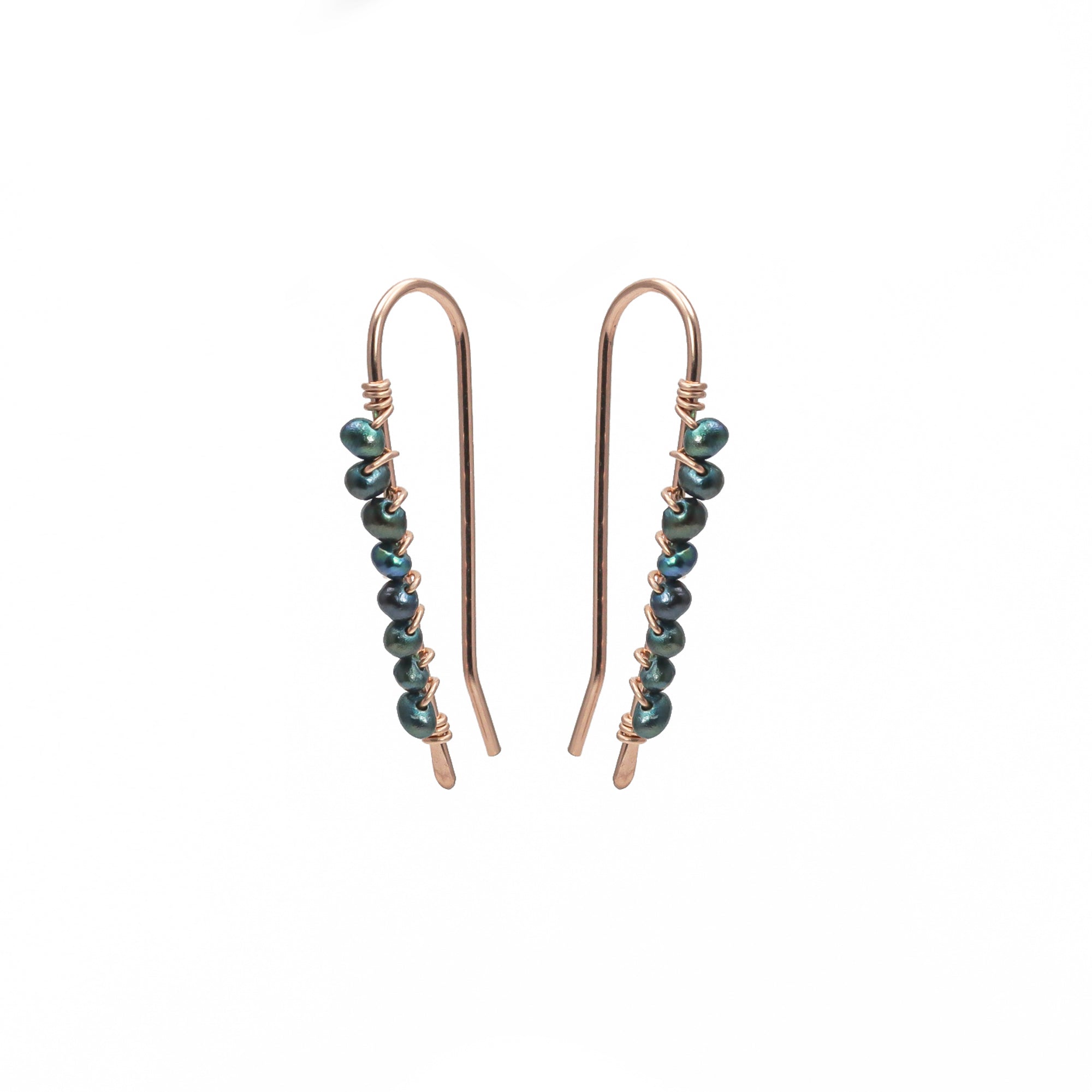 Black Pearl Ear Climbers
