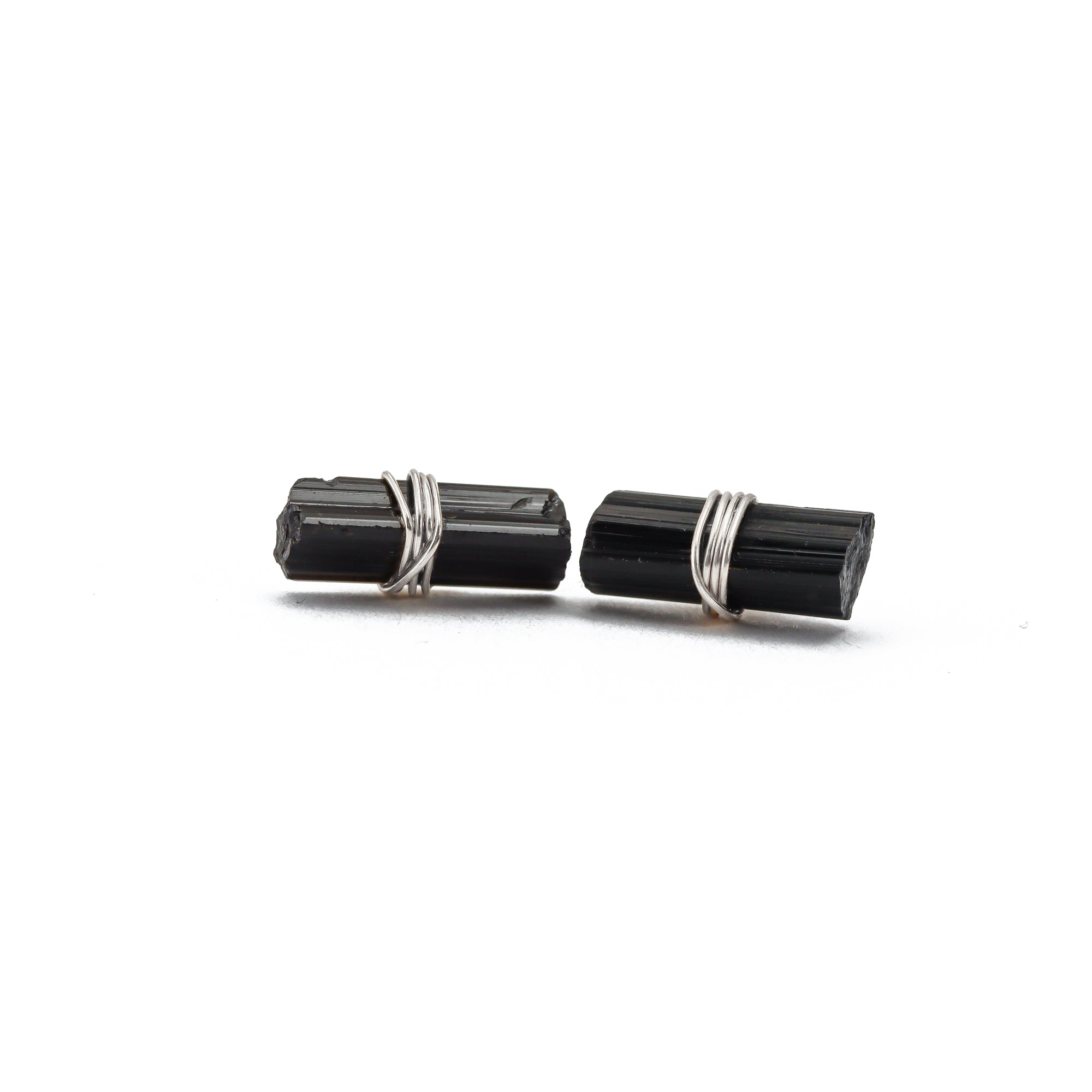 Black Tourmaline Bar Studs