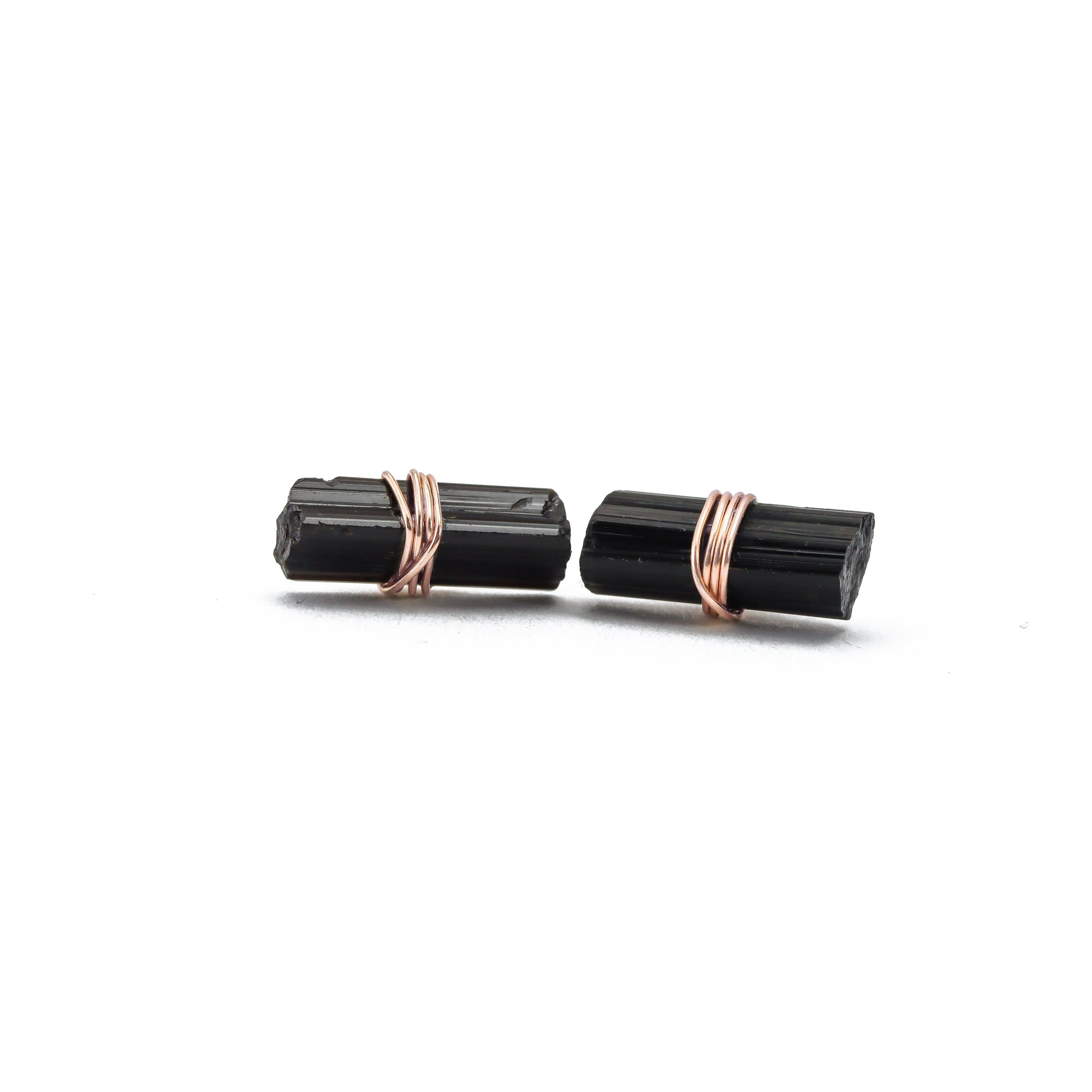 Black Tourmaline Bar Studs