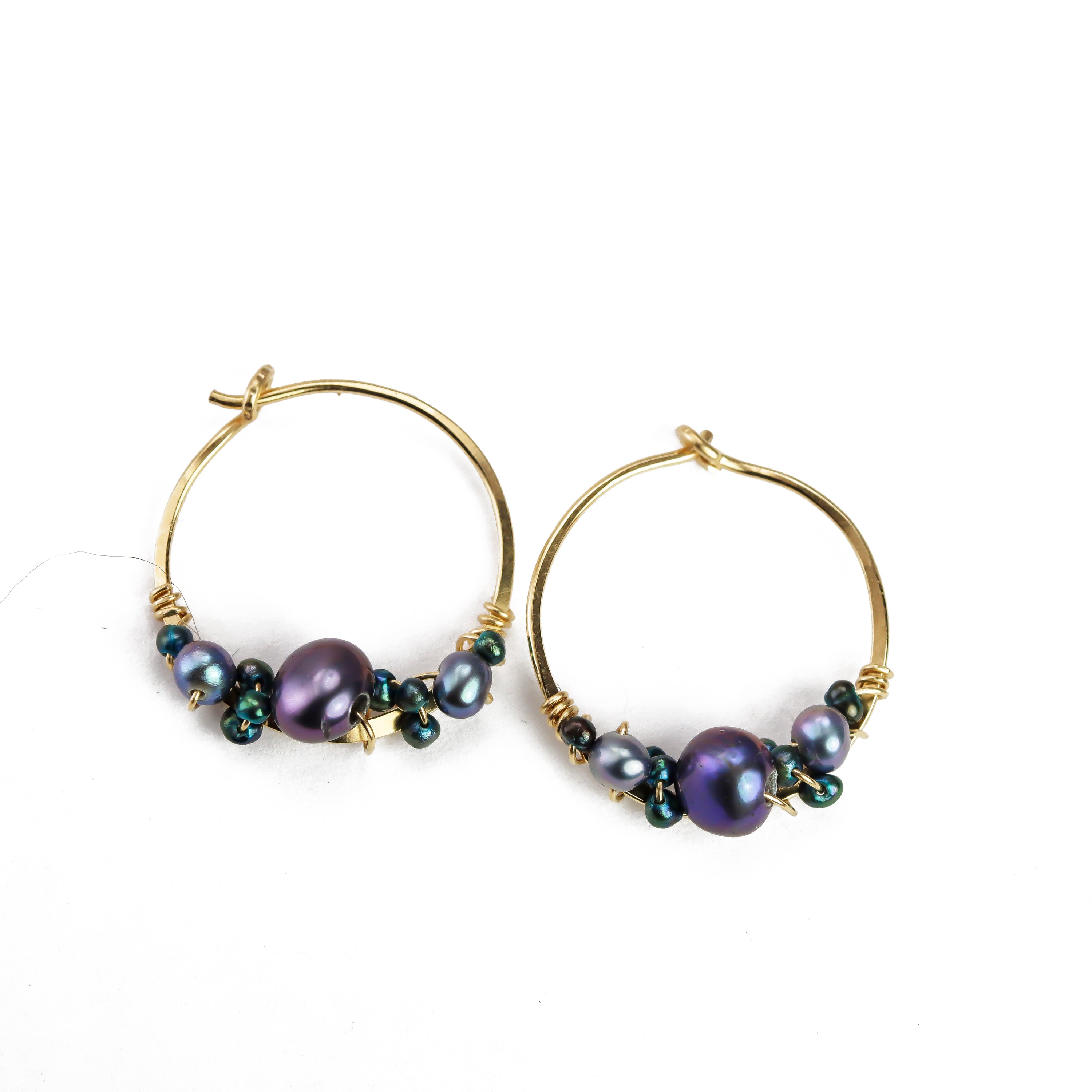 Bubbly Pearl Hoops