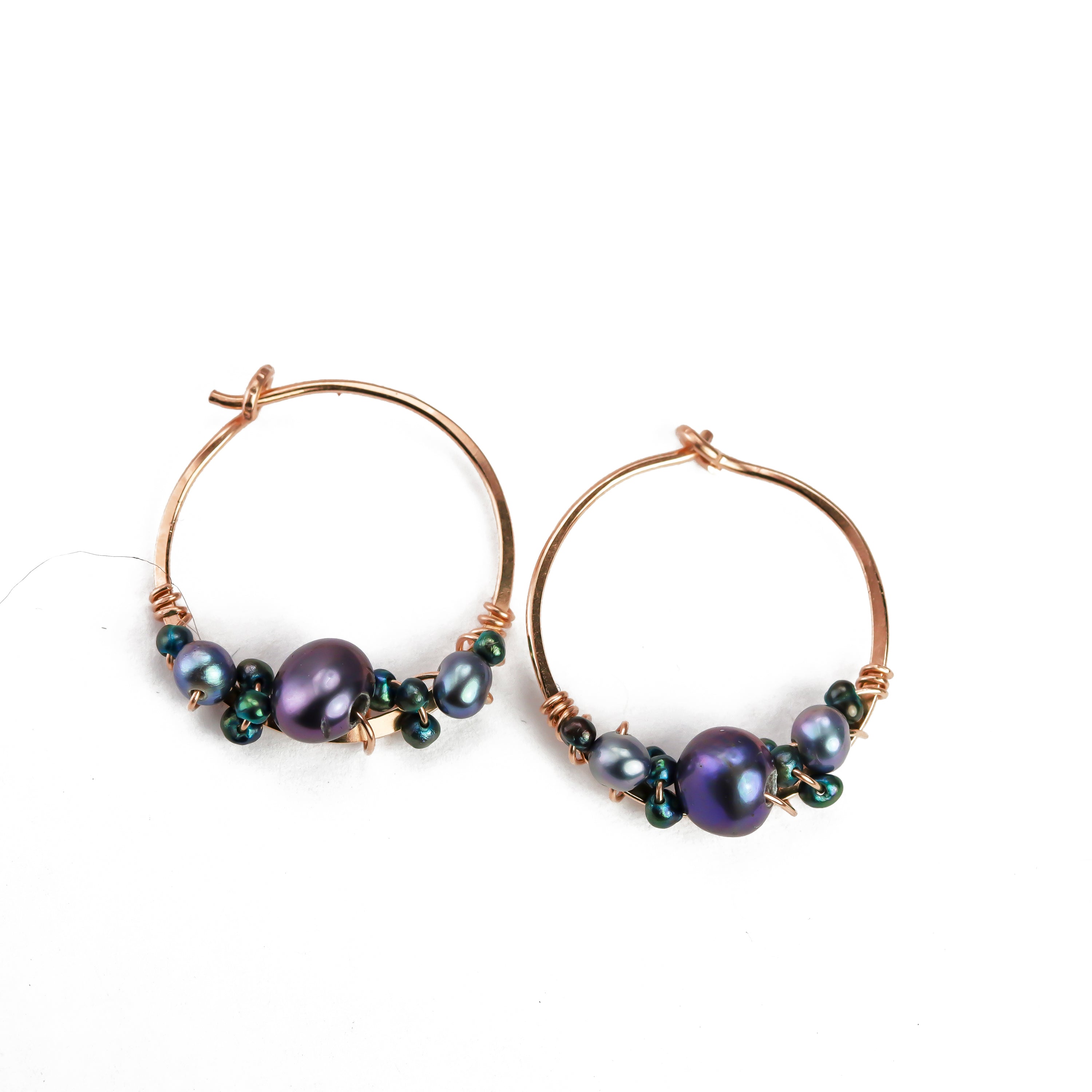 Bubbly Pearl Hoops
