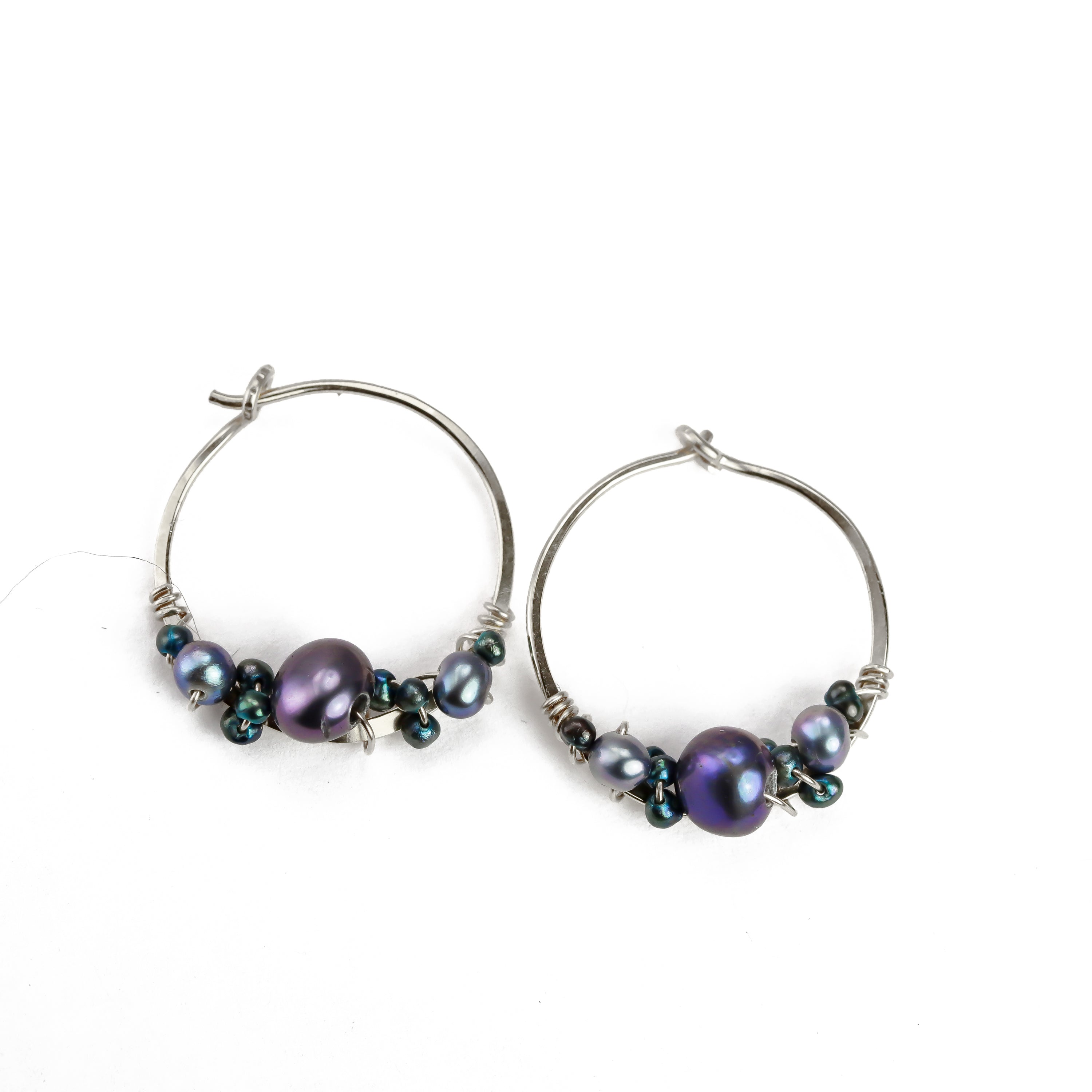 Bubbly Pearl Hoops