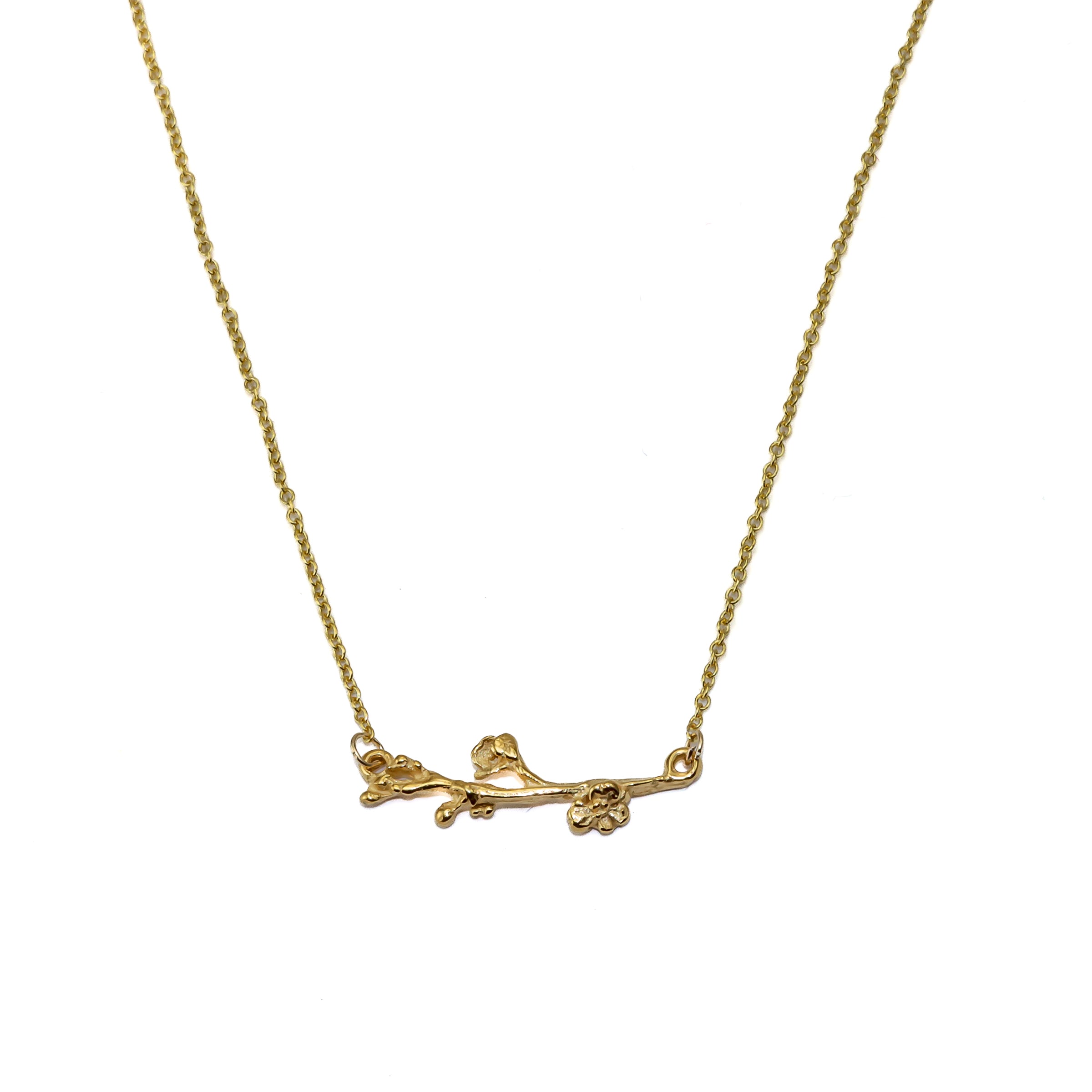 Cherry Blossom Branch Necklace