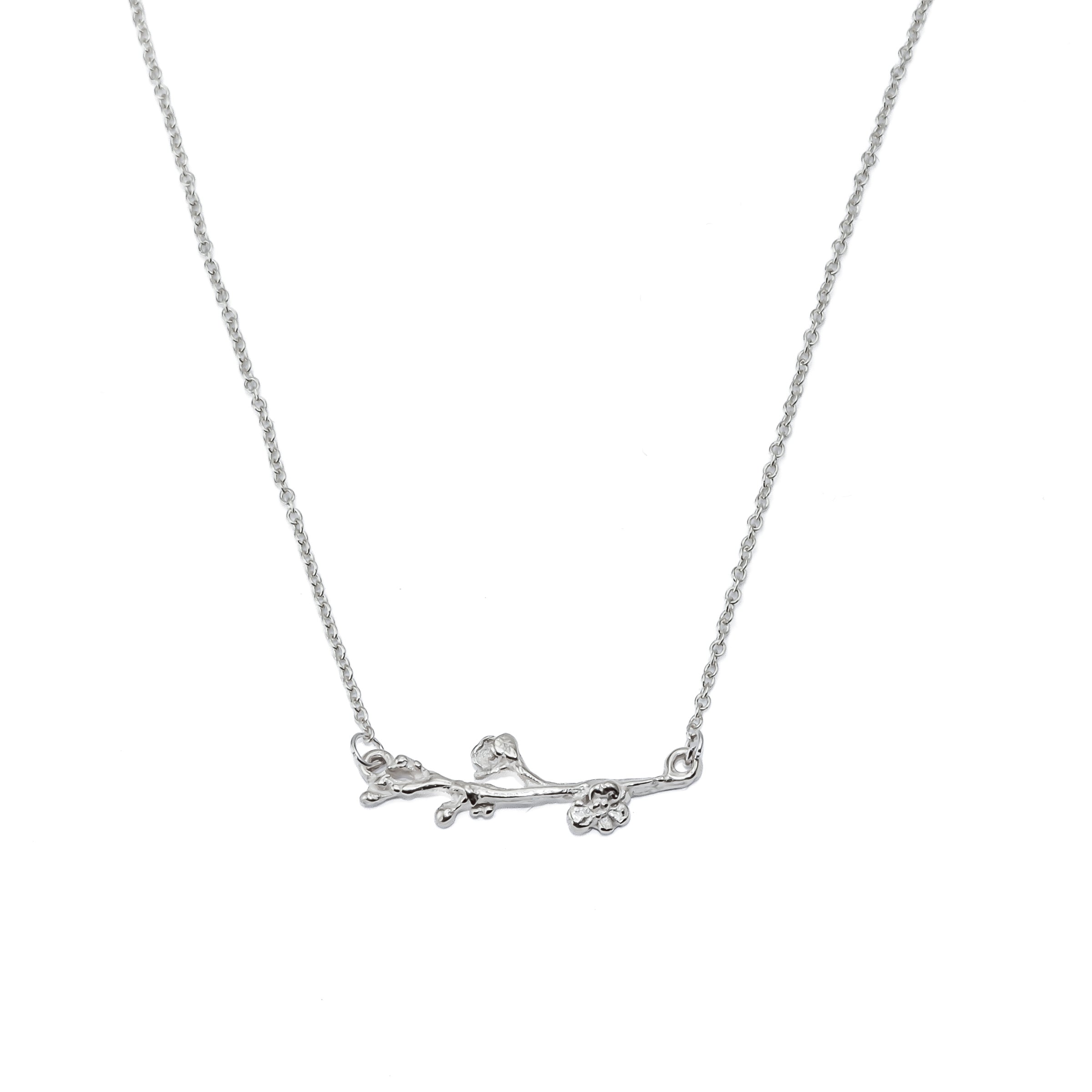 Cherry Blossom Branch Necklace