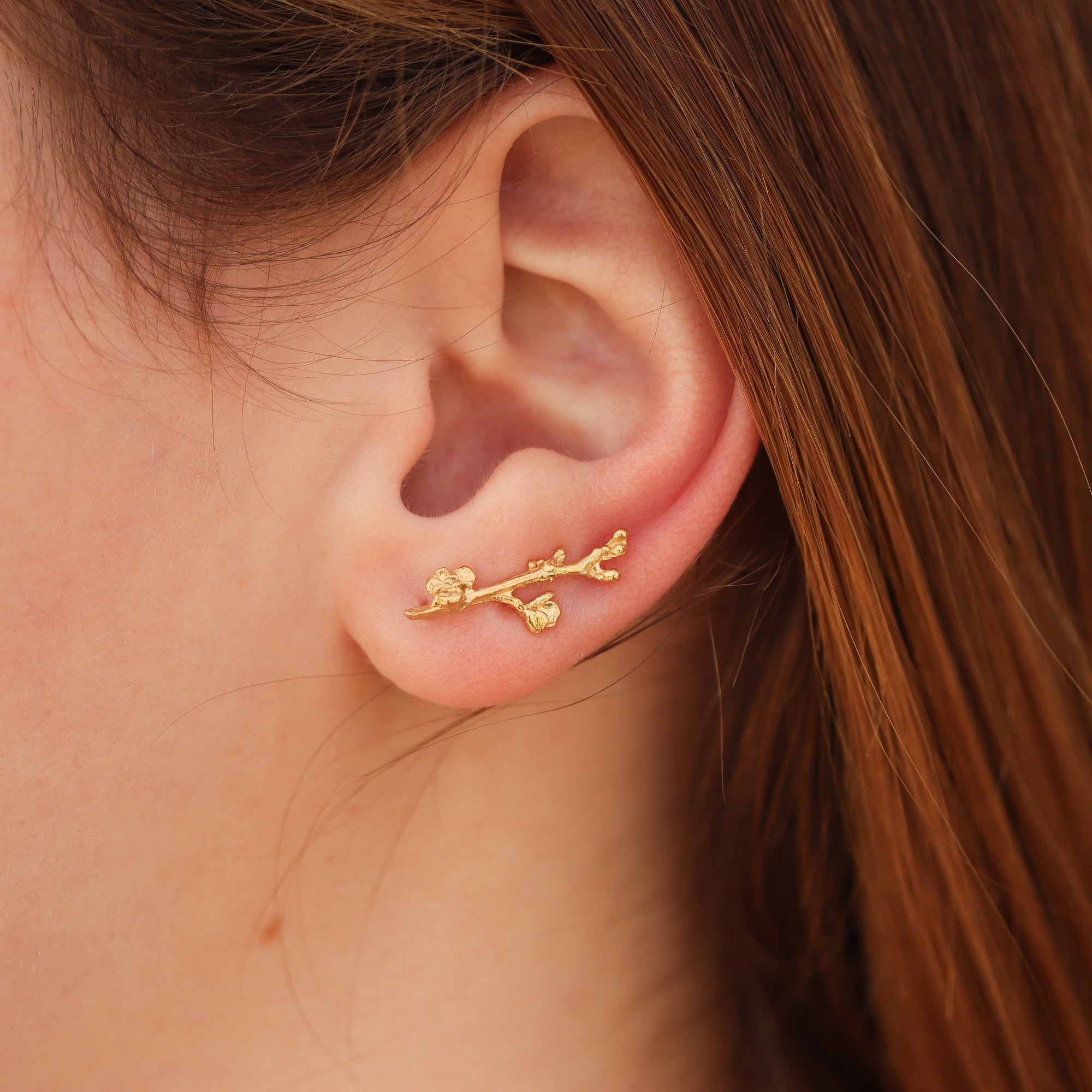 Cherry Blossom Ear Climbers