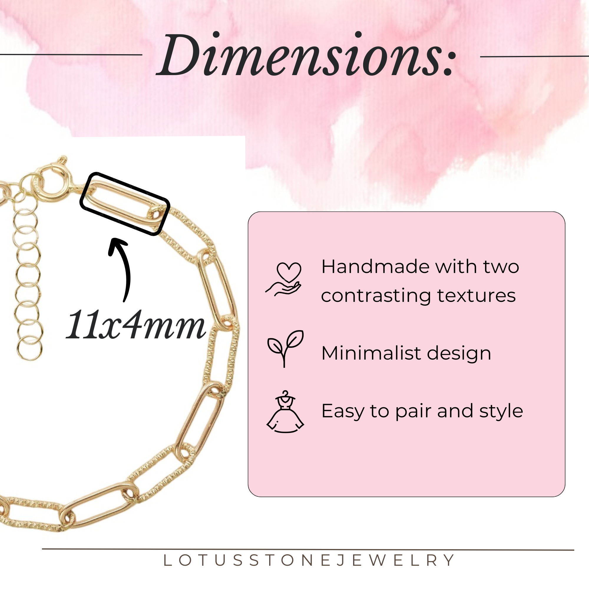 Chunky Paperclip Chain Bracelet in Sterling Silver