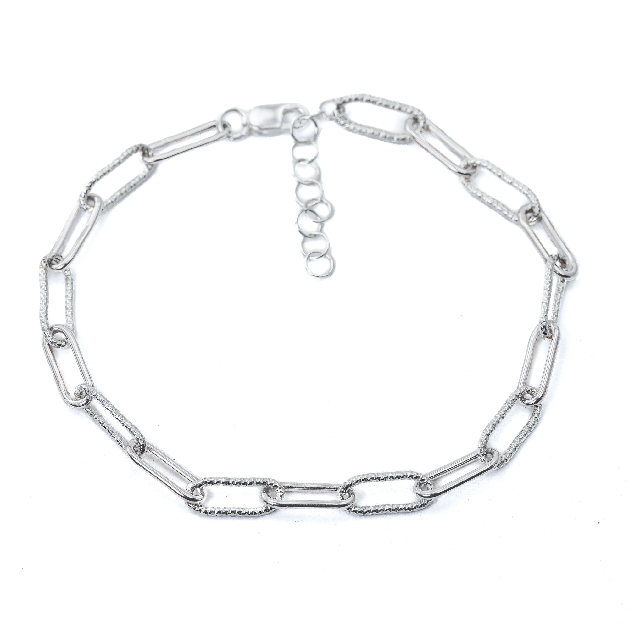 Chunky Paperclip Chain Bracelet in Sterling Silver
