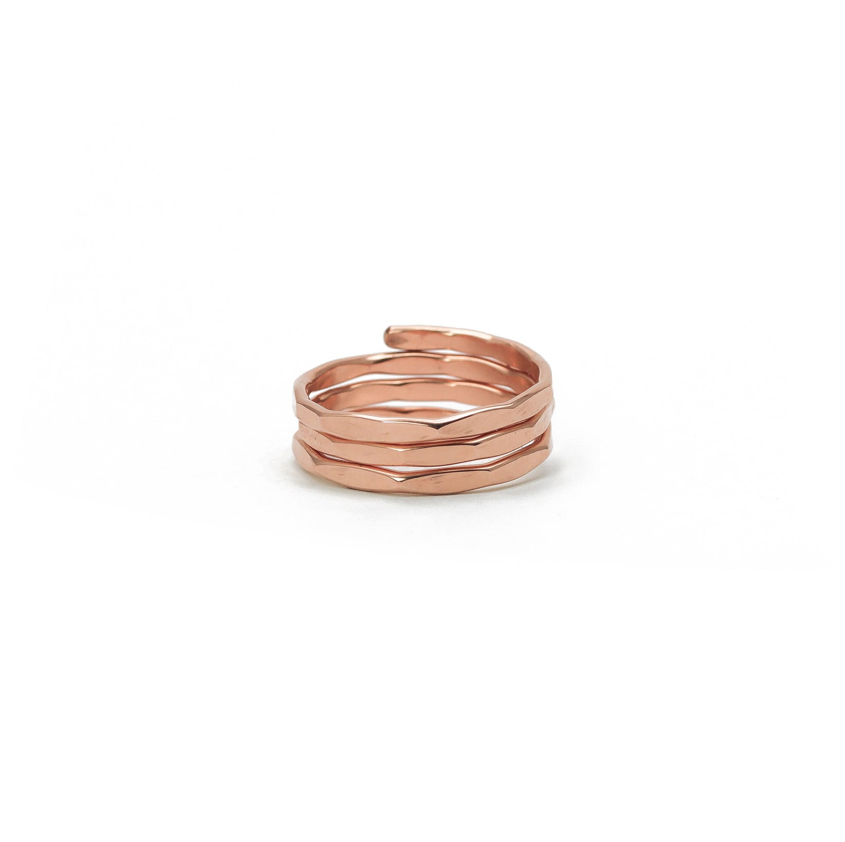 Hammered Coiled Ring
