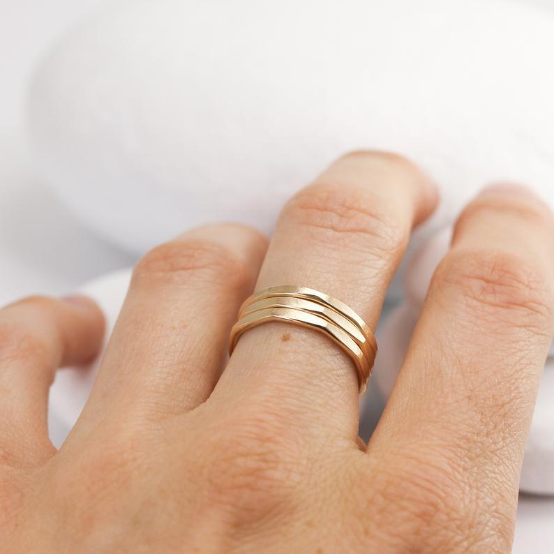 Hammered Coiled Ring
