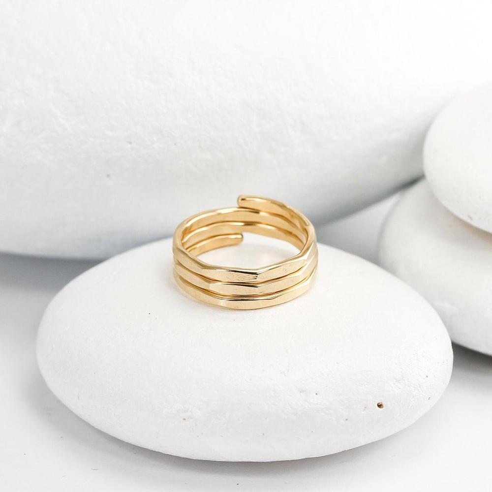 Hammered Coiled Ring