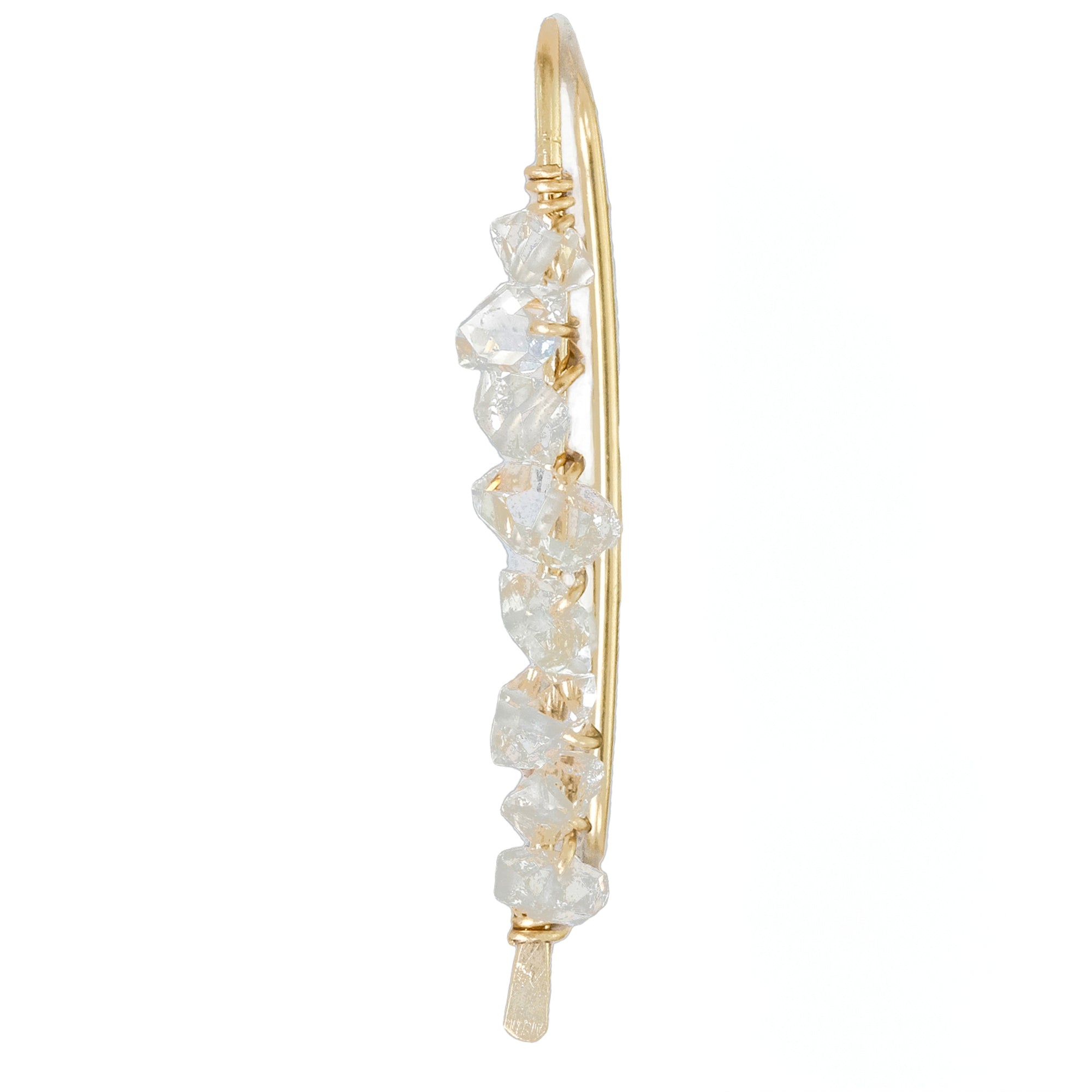 Herkimer Diamond Ear Climbers