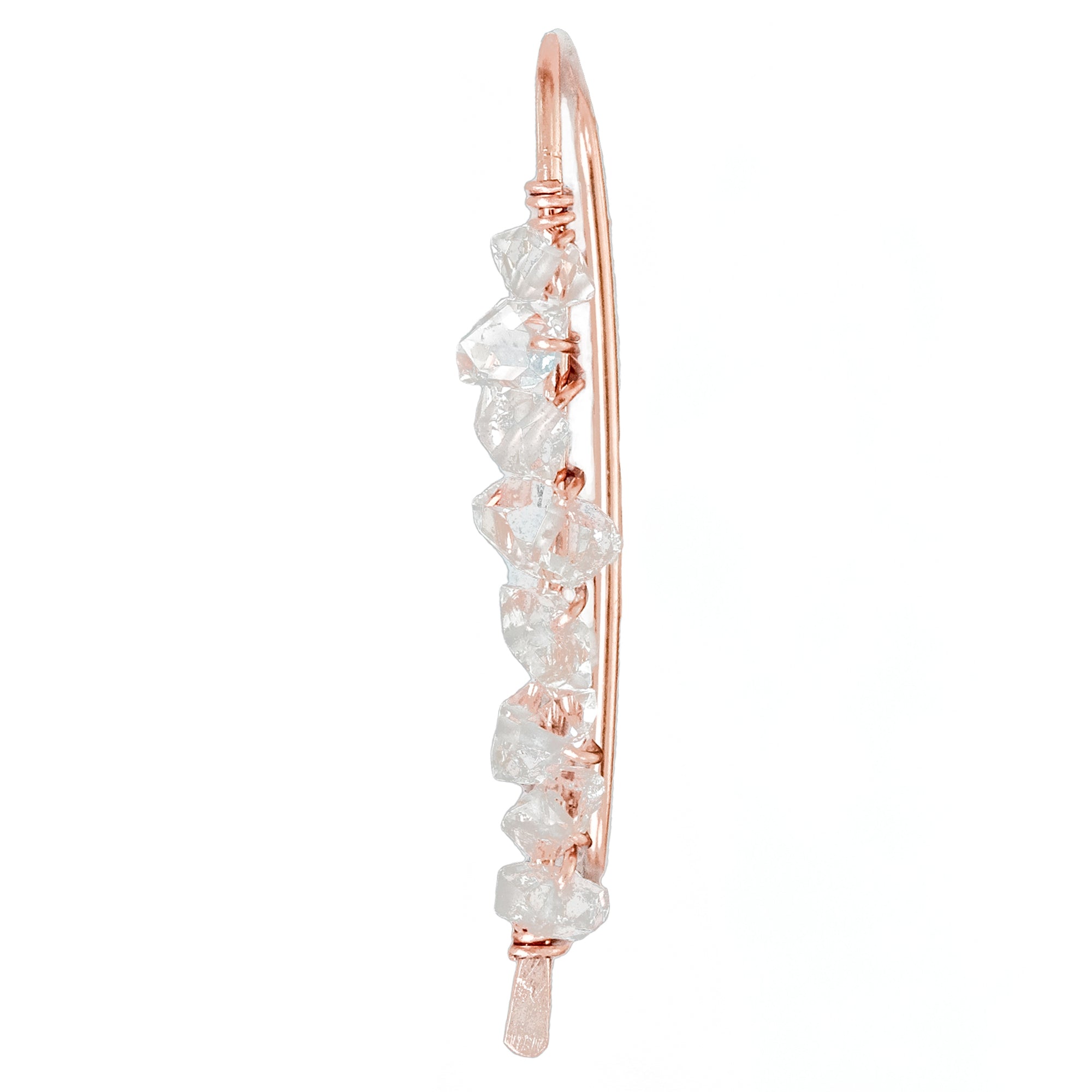 Herkimer Diamond Ear Climbers