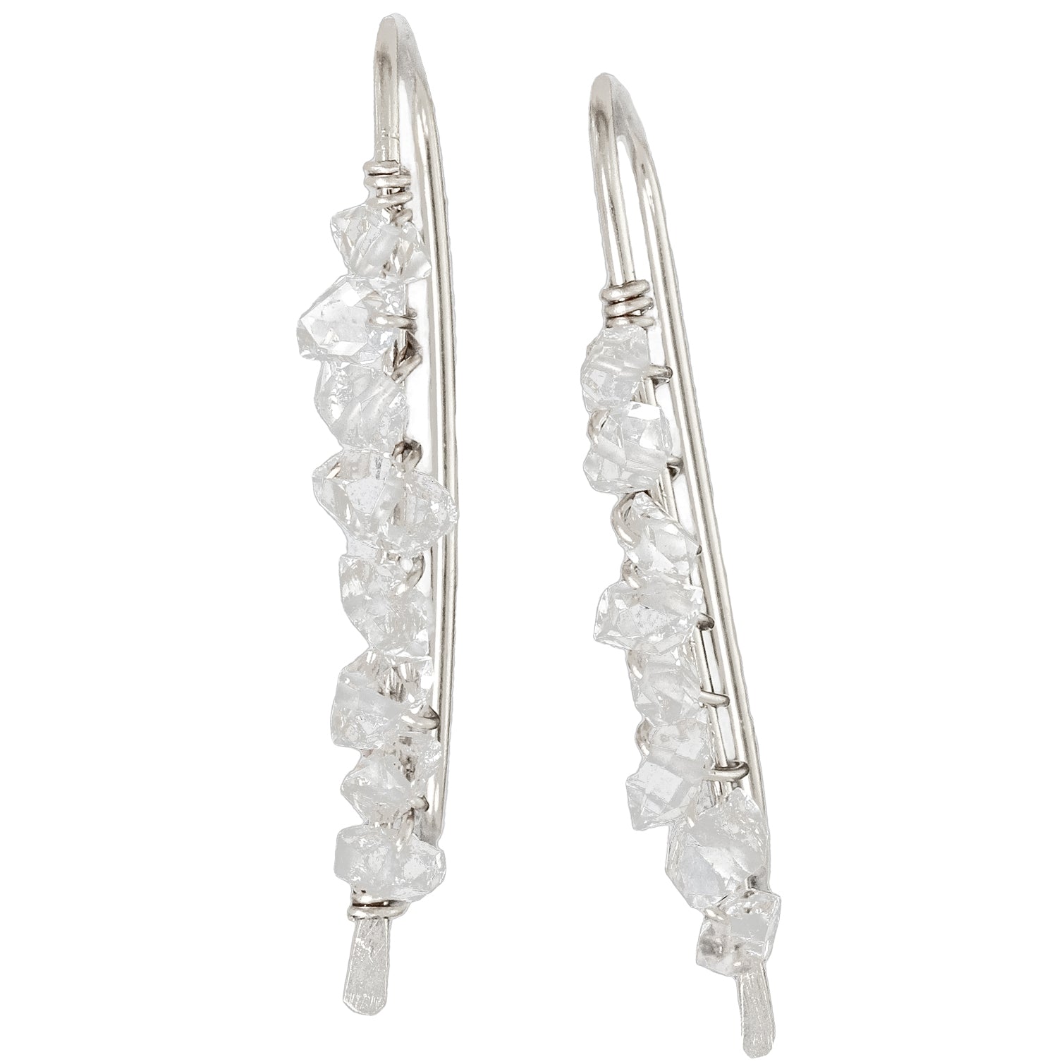 Herkimer Diamond Ear Climbers