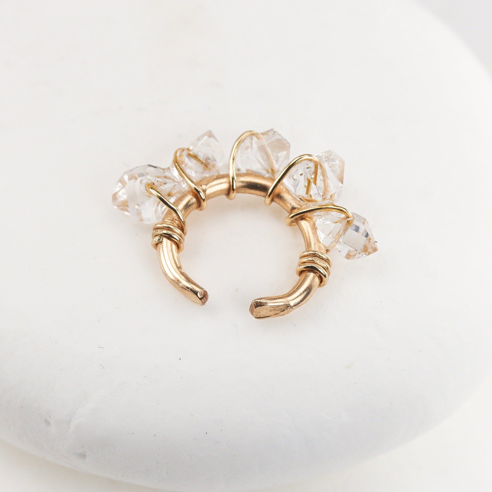 Herkimer Diamond Ear Cuff