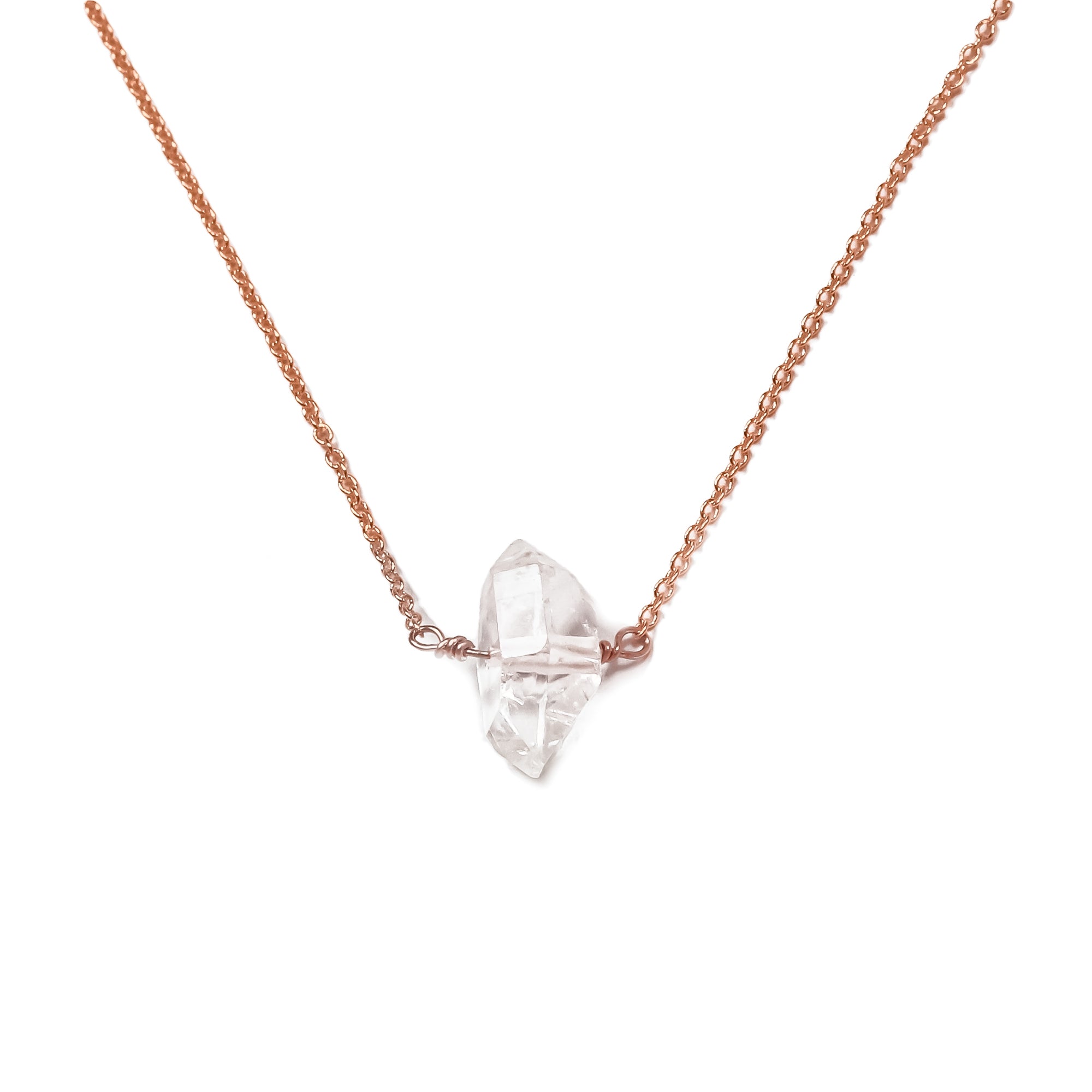 Herkimer Solitaire Necklace
