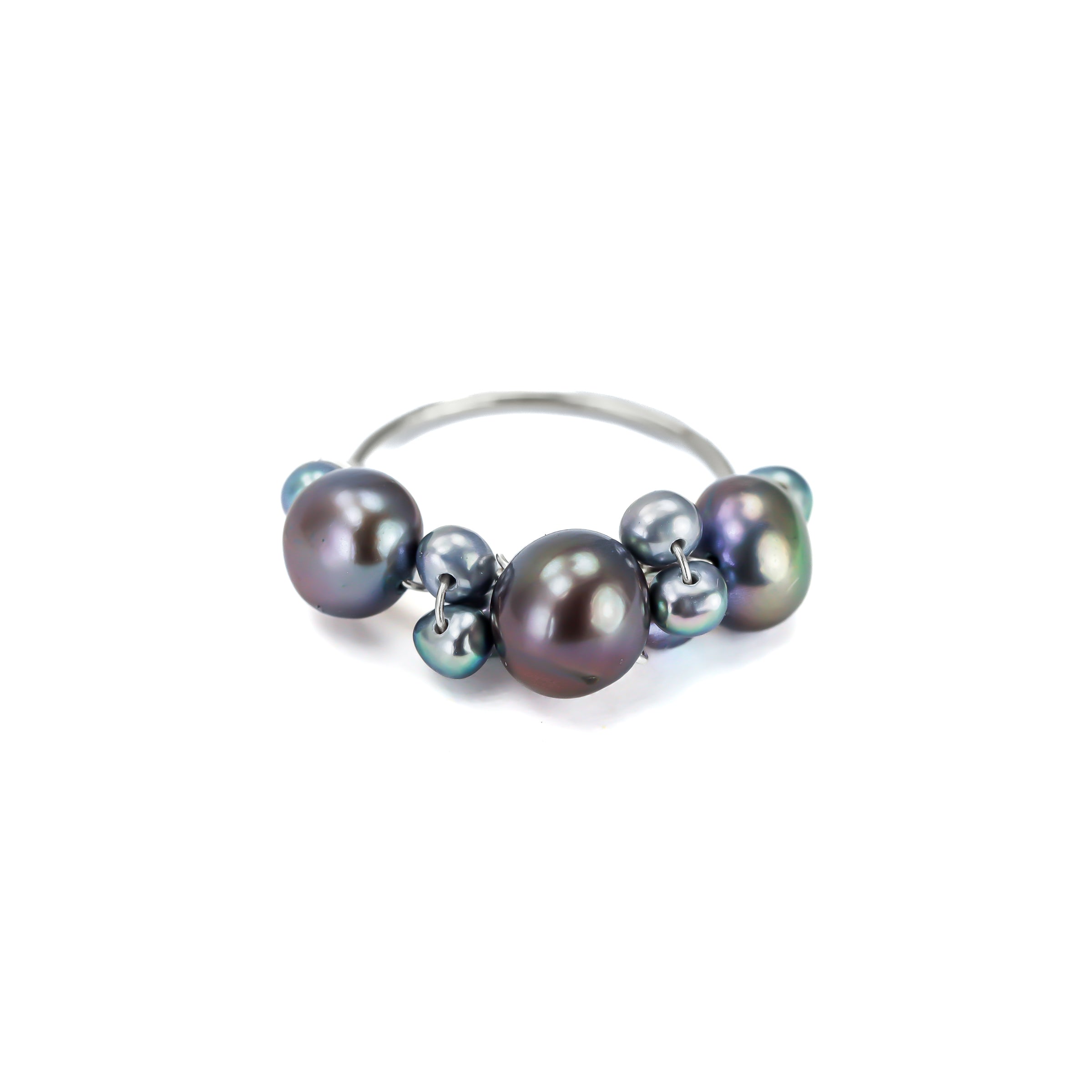 Large Bubbly Pearl Ring