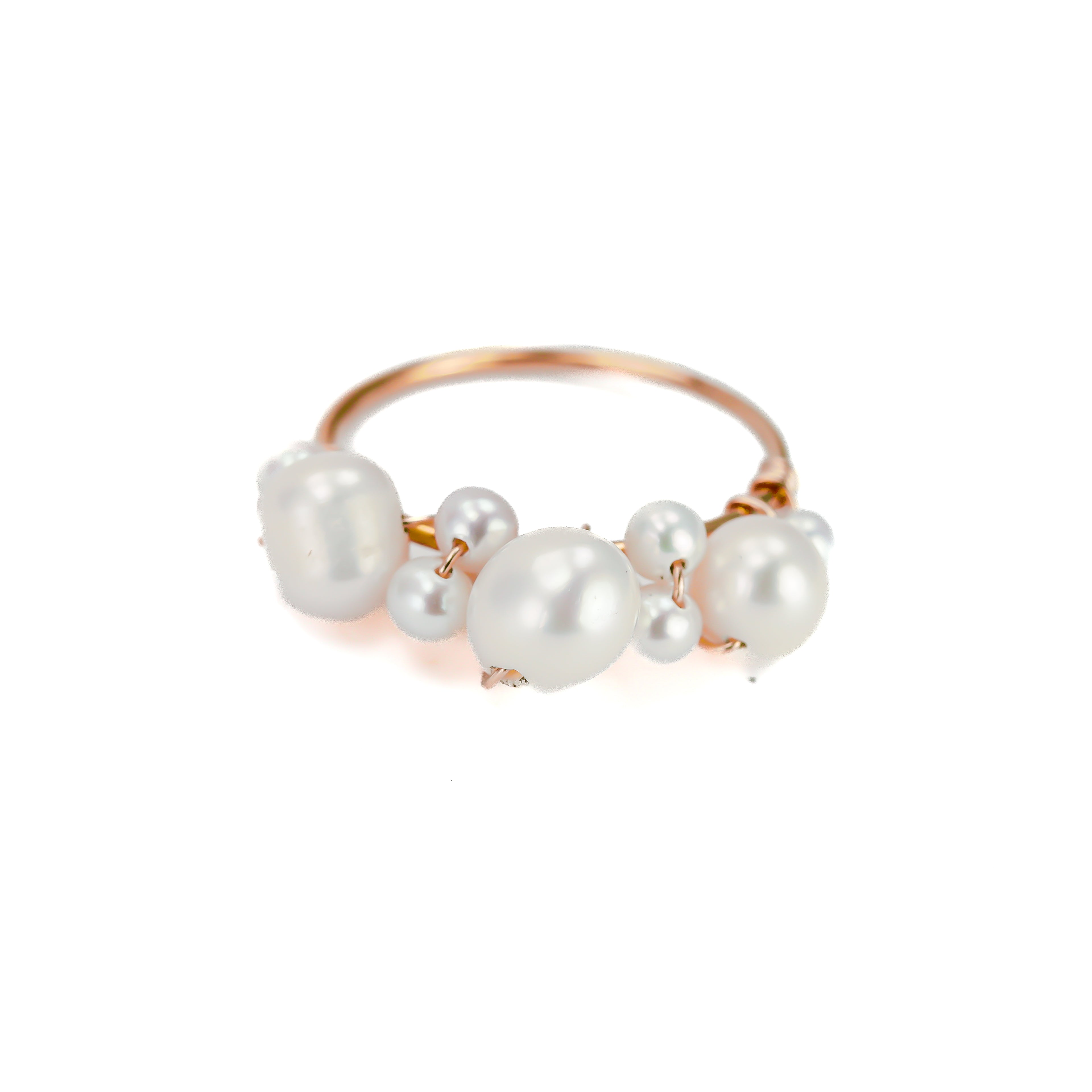 Large Bubbly Pearl Ring