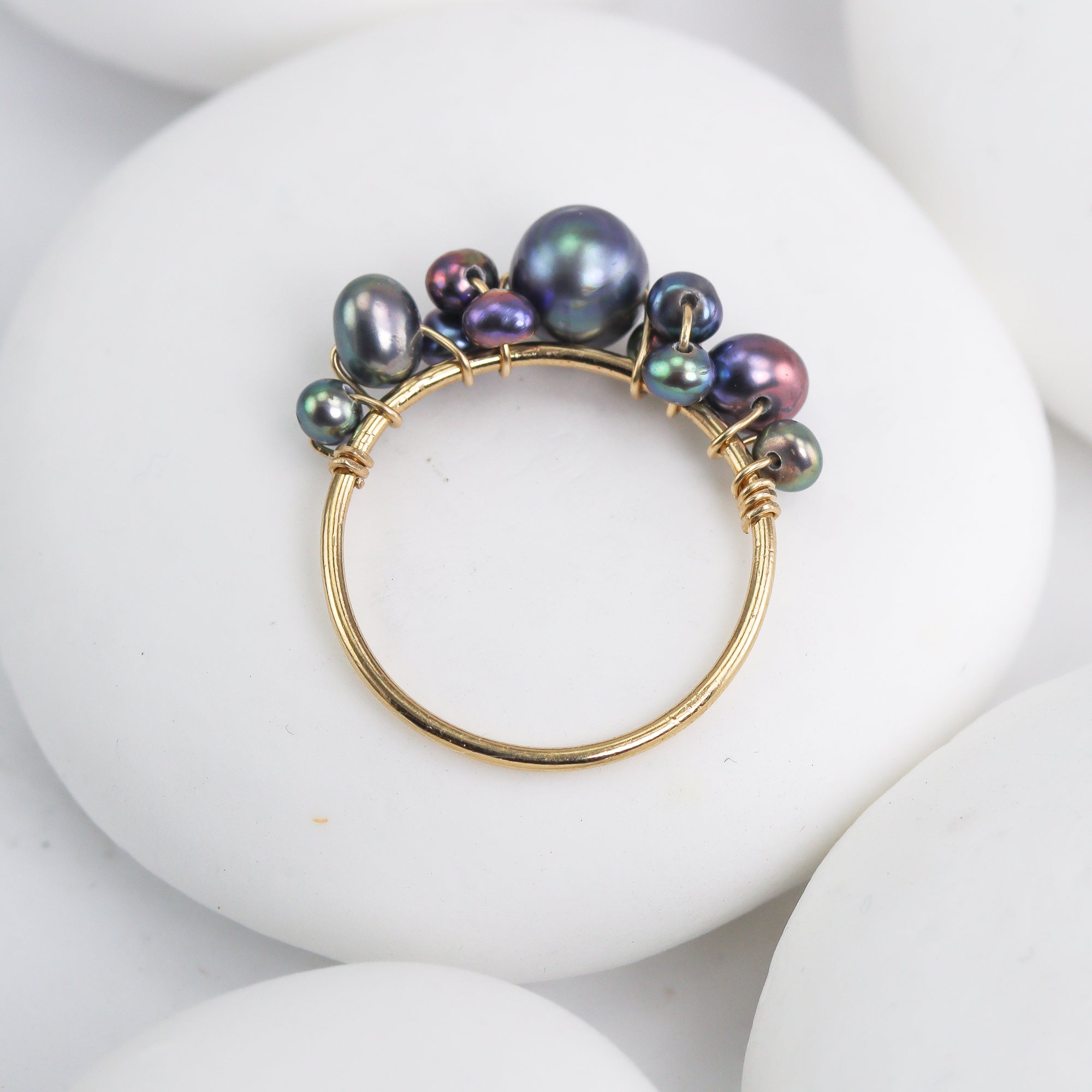 Large Bubbly Pearl Ring