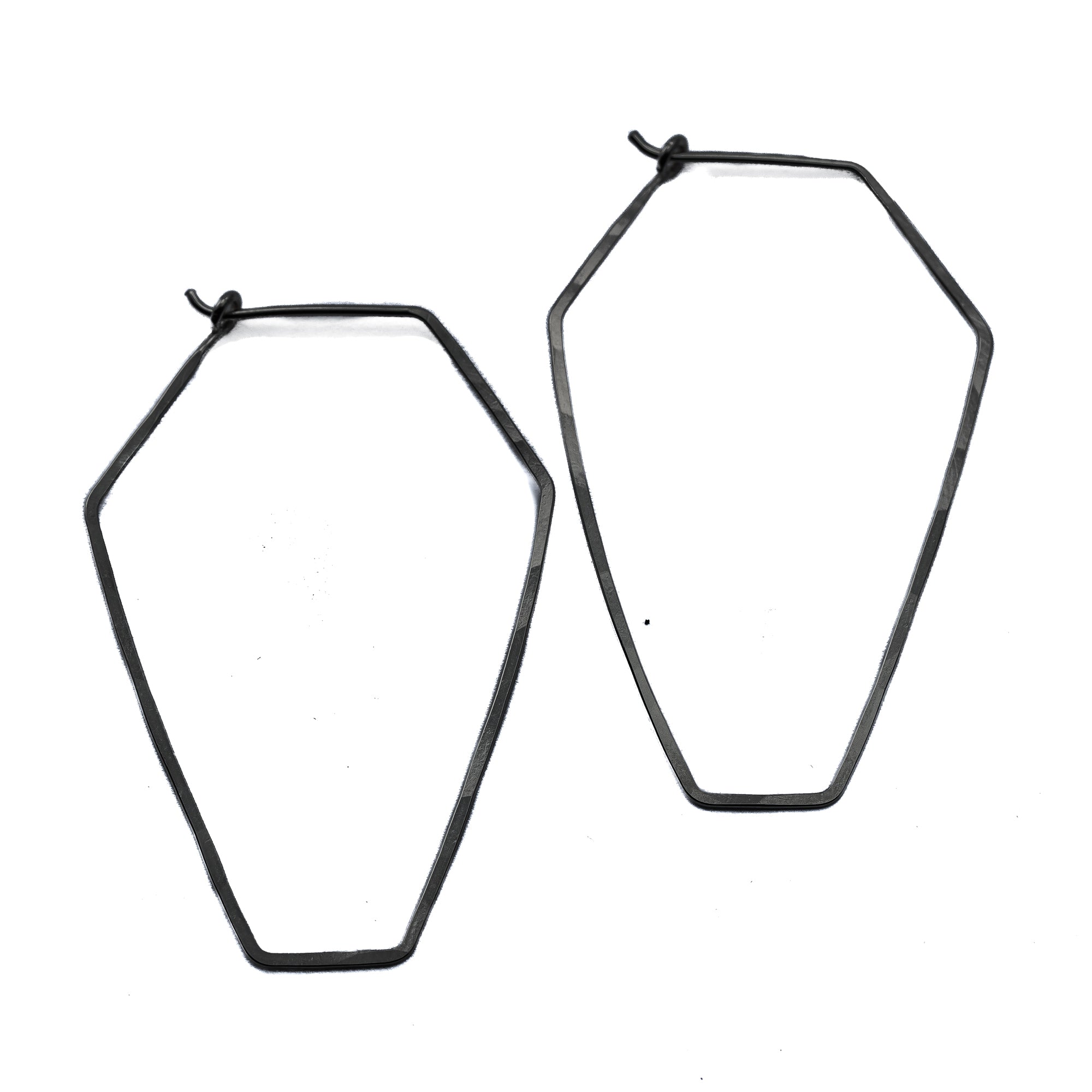 Large Coffin Hoops