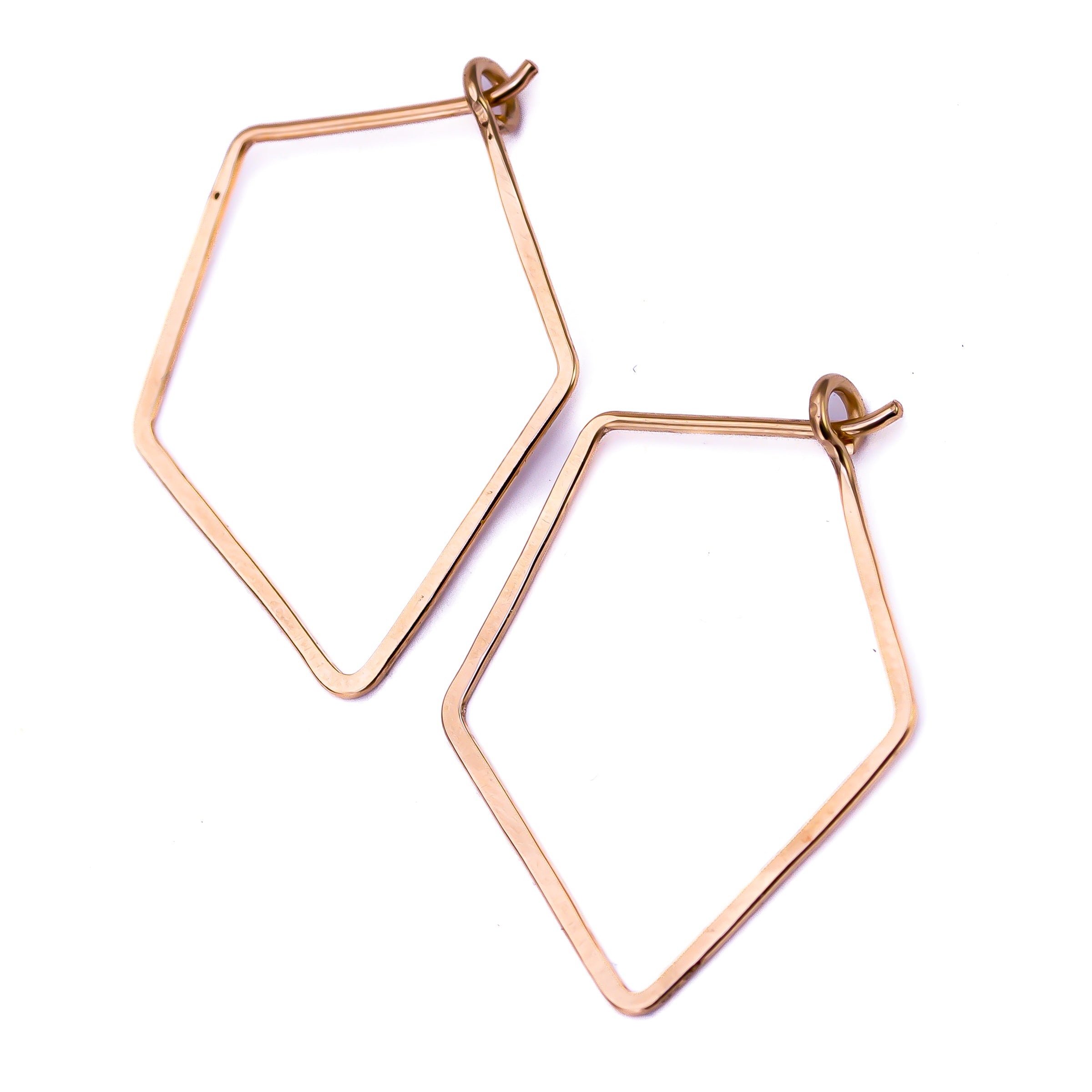 Large Diamond Hoop Earrings