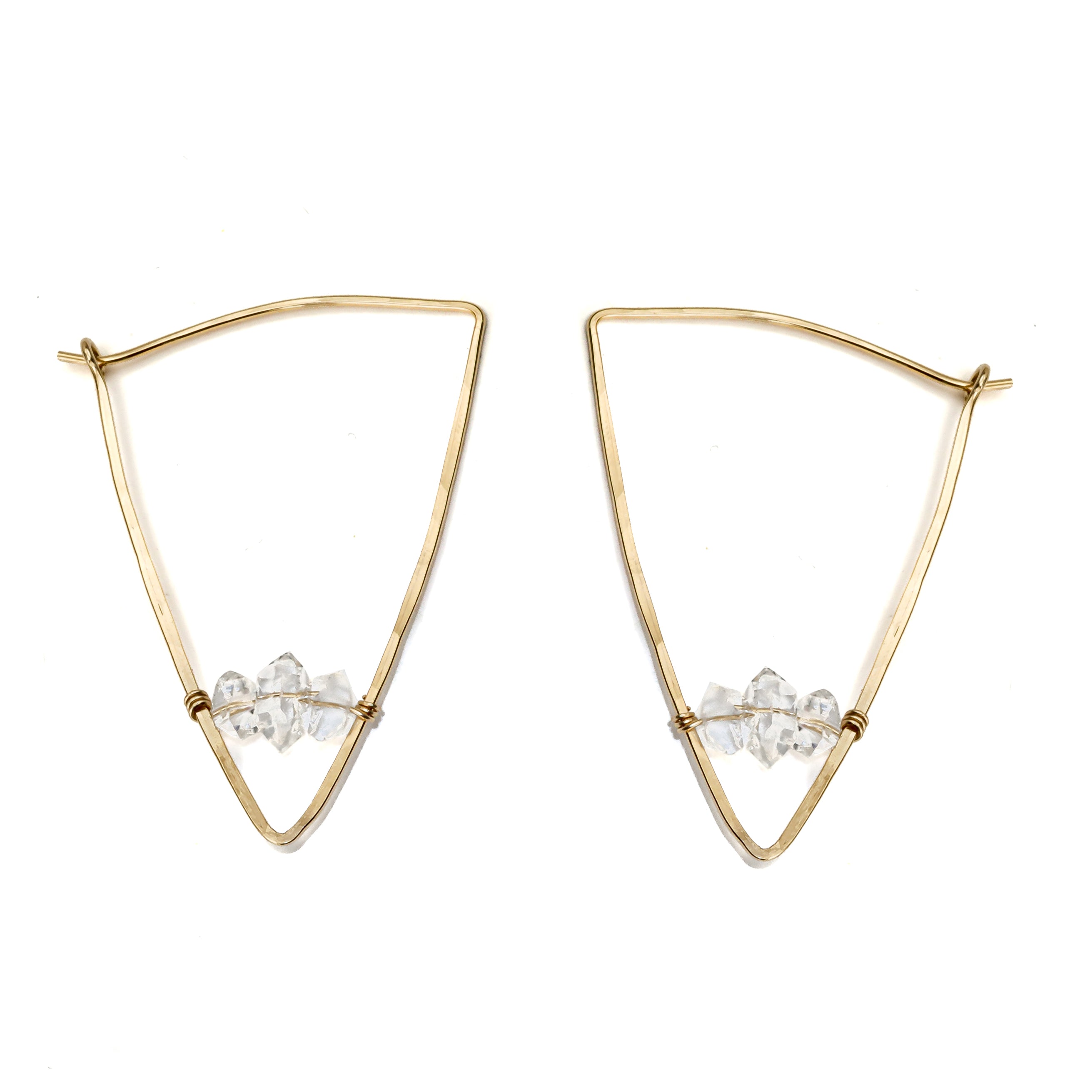 Large Shield Hoops