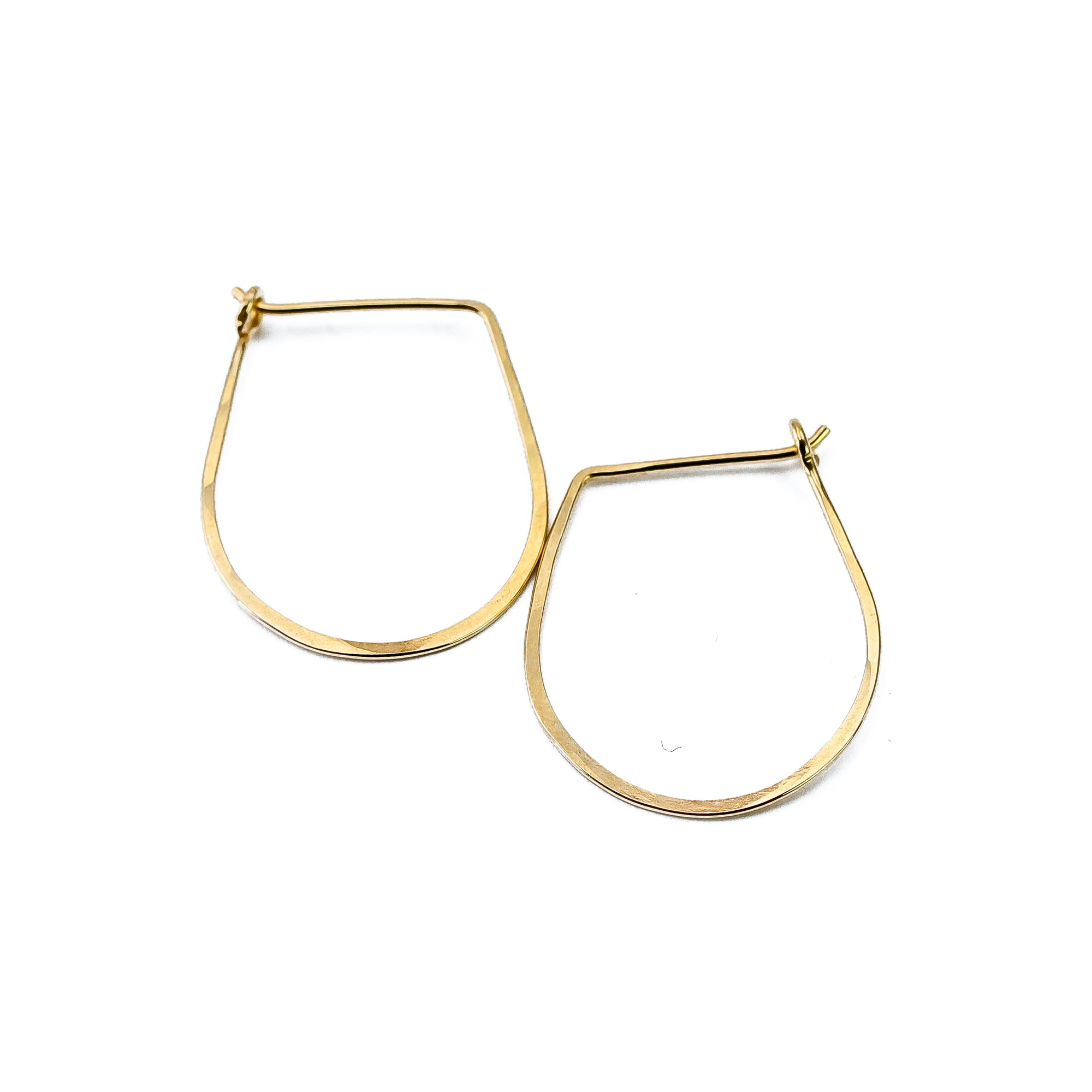 Mini Huggie Teardrop Hoops
