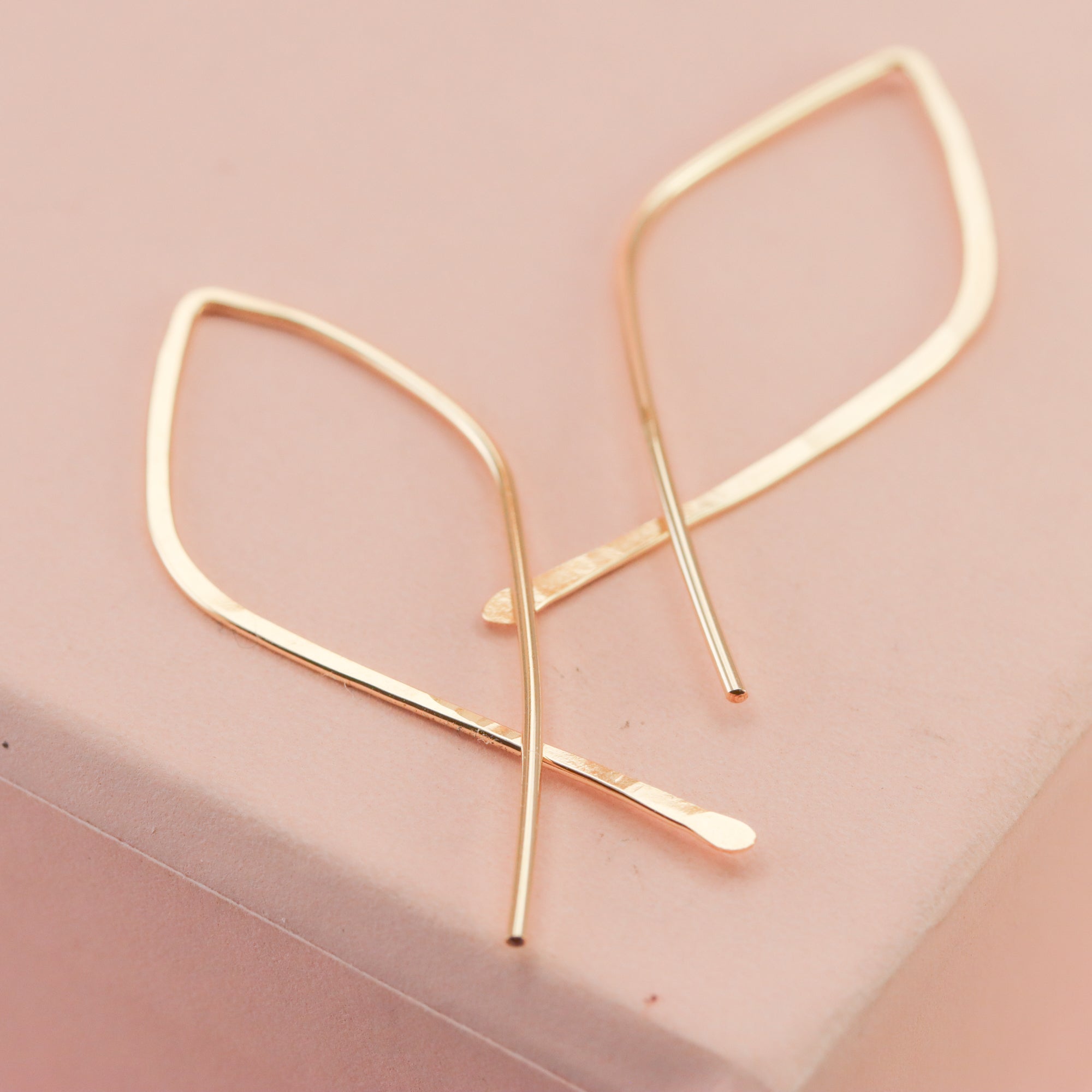 Open Teardrop Hoops