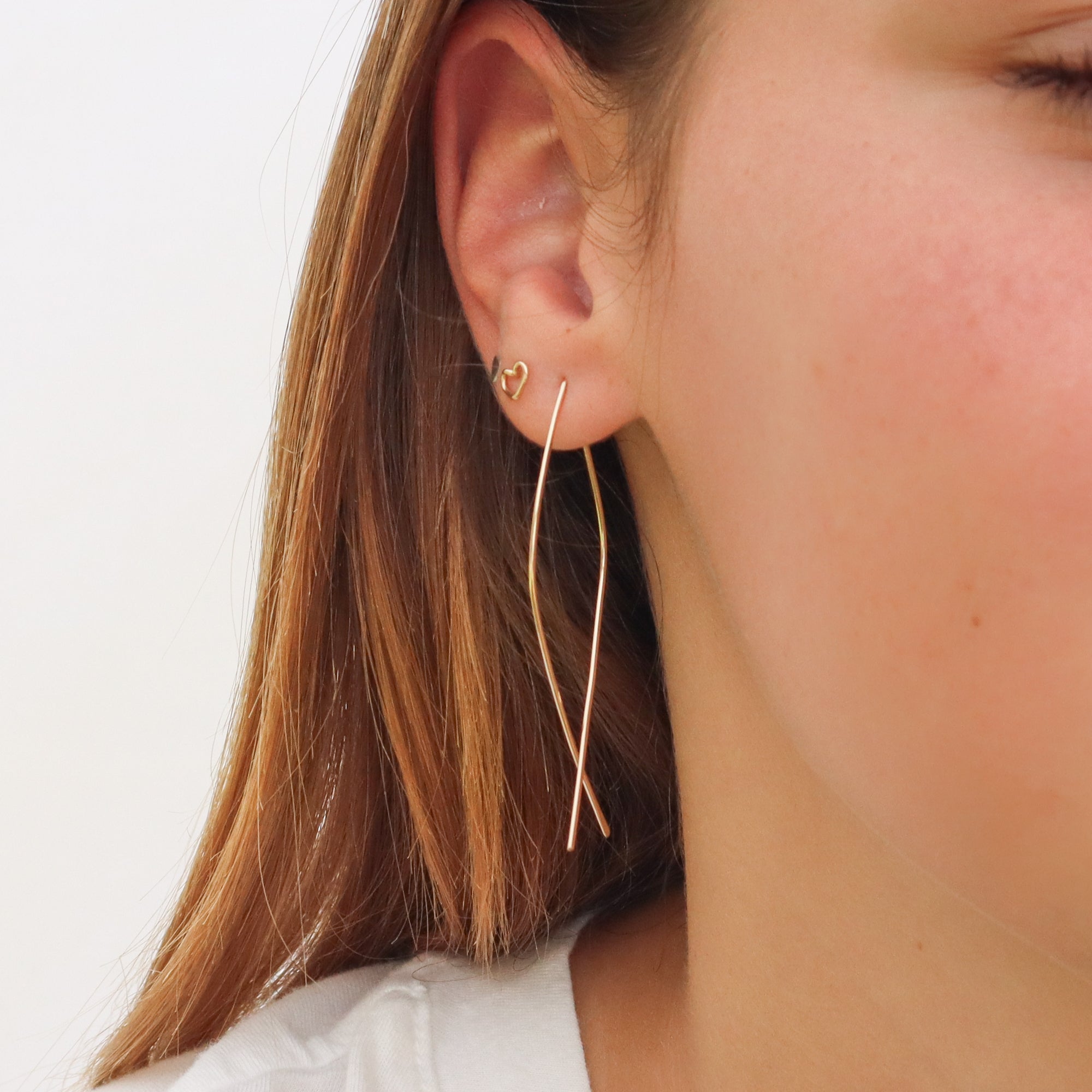 Open Teardrop Hoops