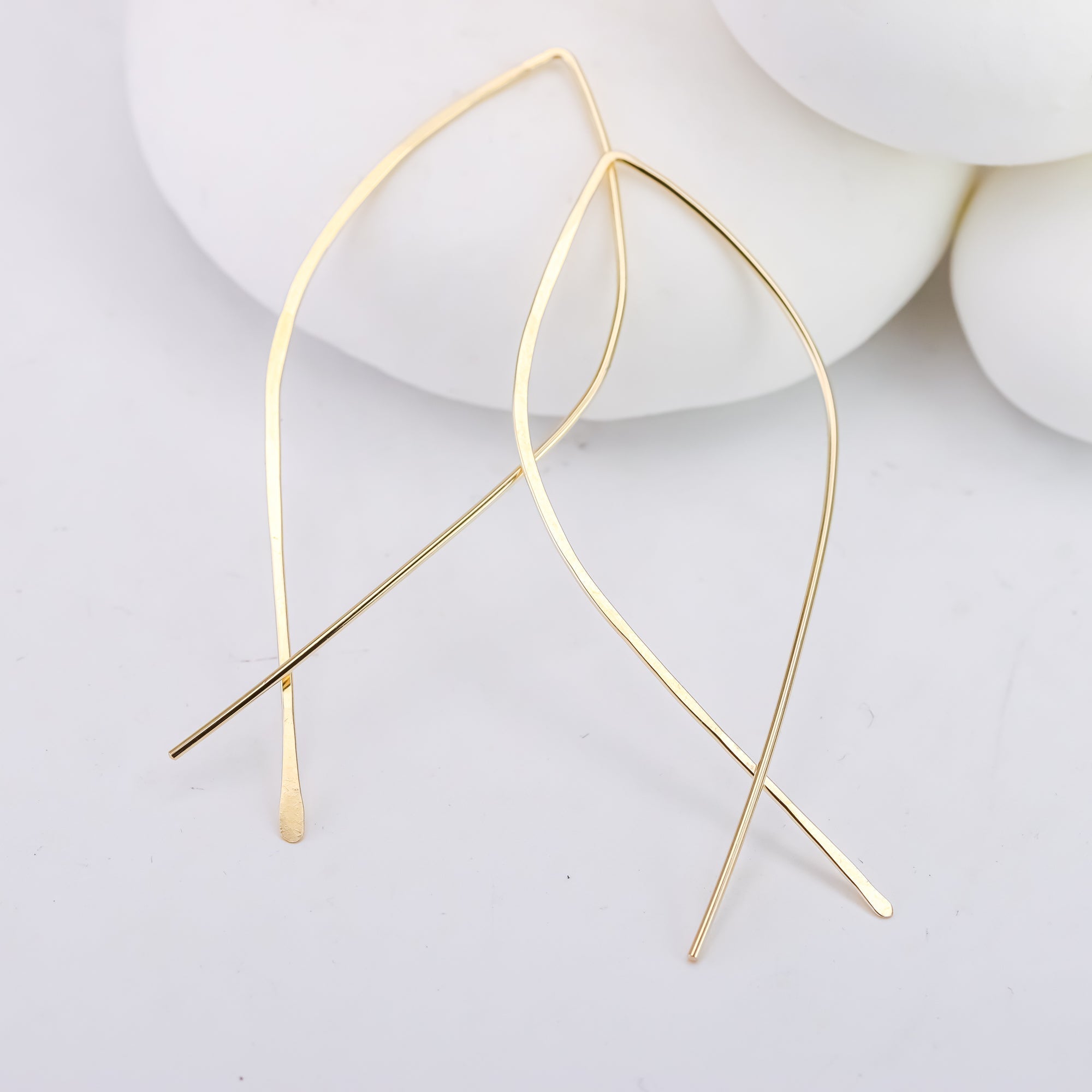 Open Teardrop Hoops