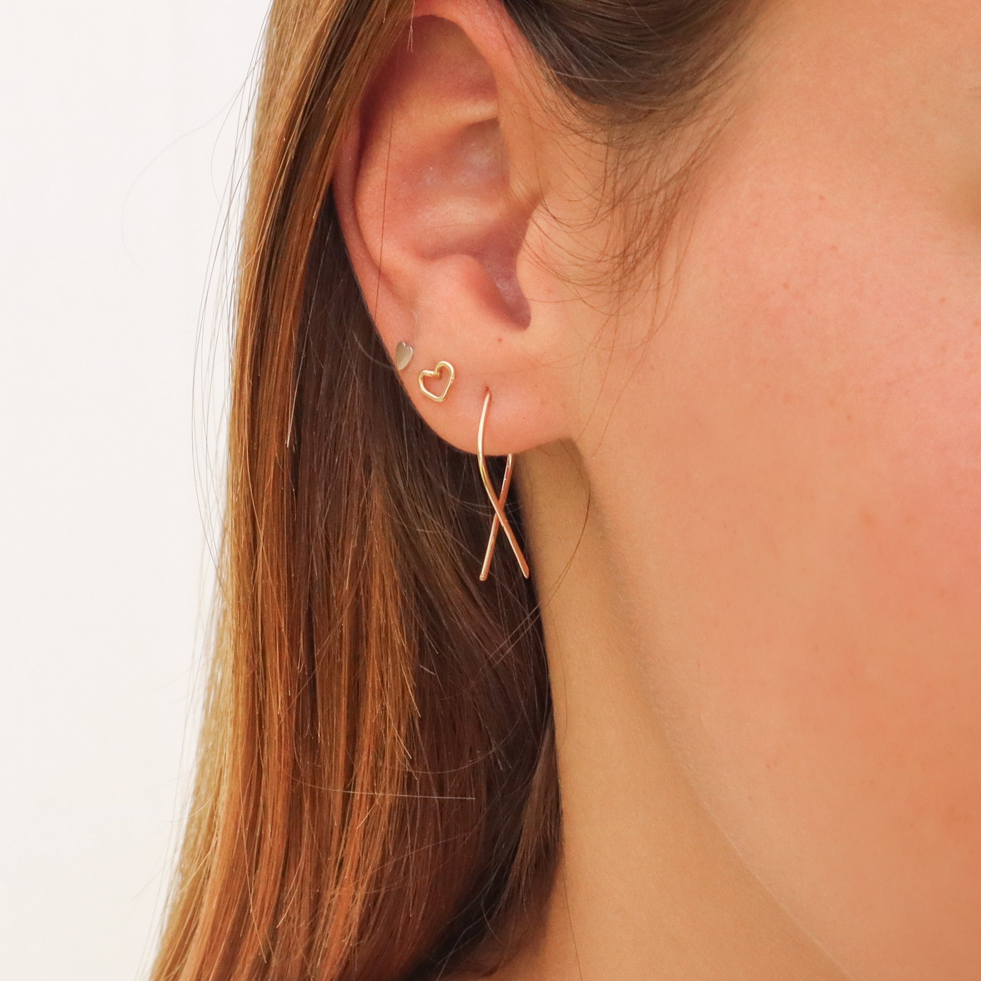 Open Teardrop Hoops