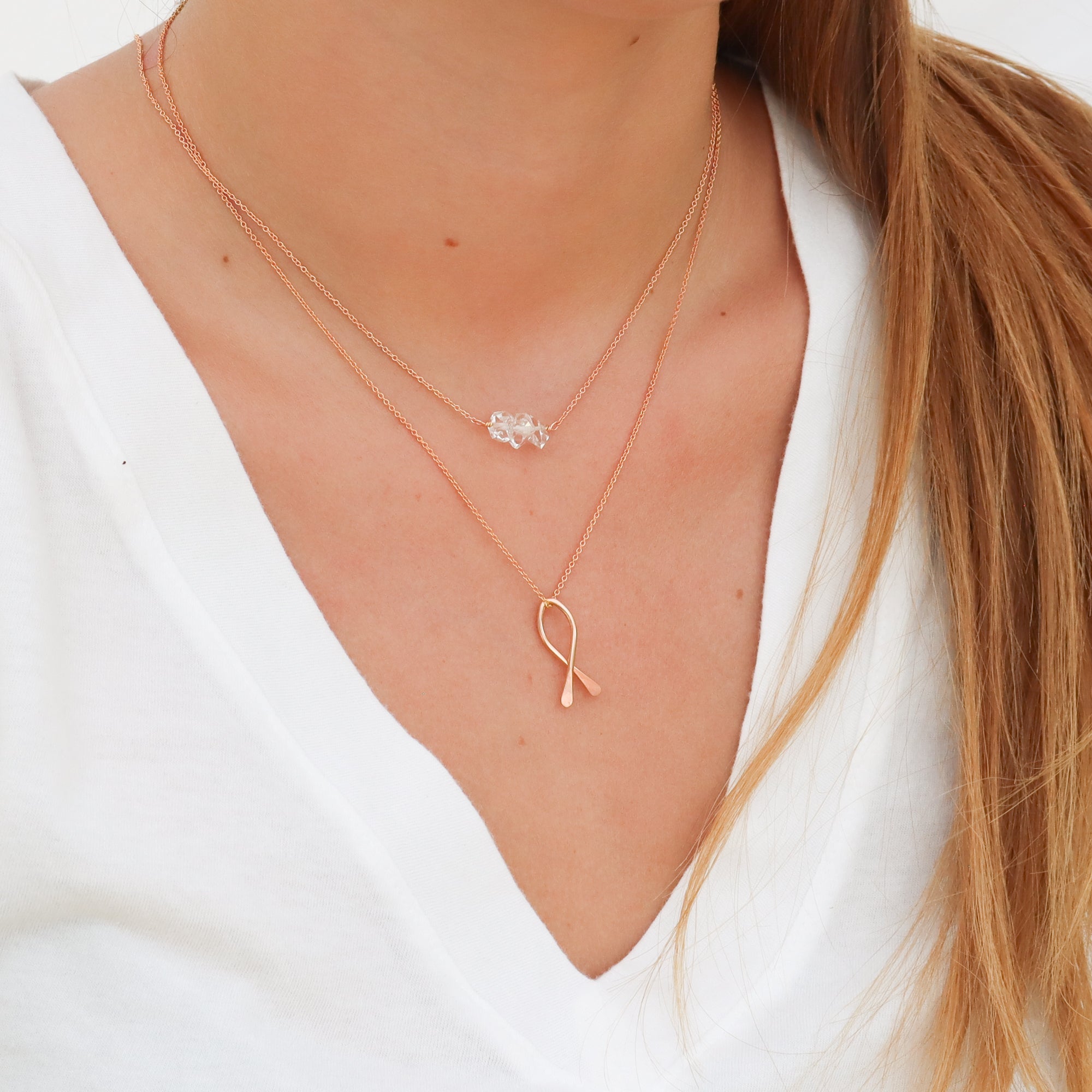 Open Teardrop Necklace