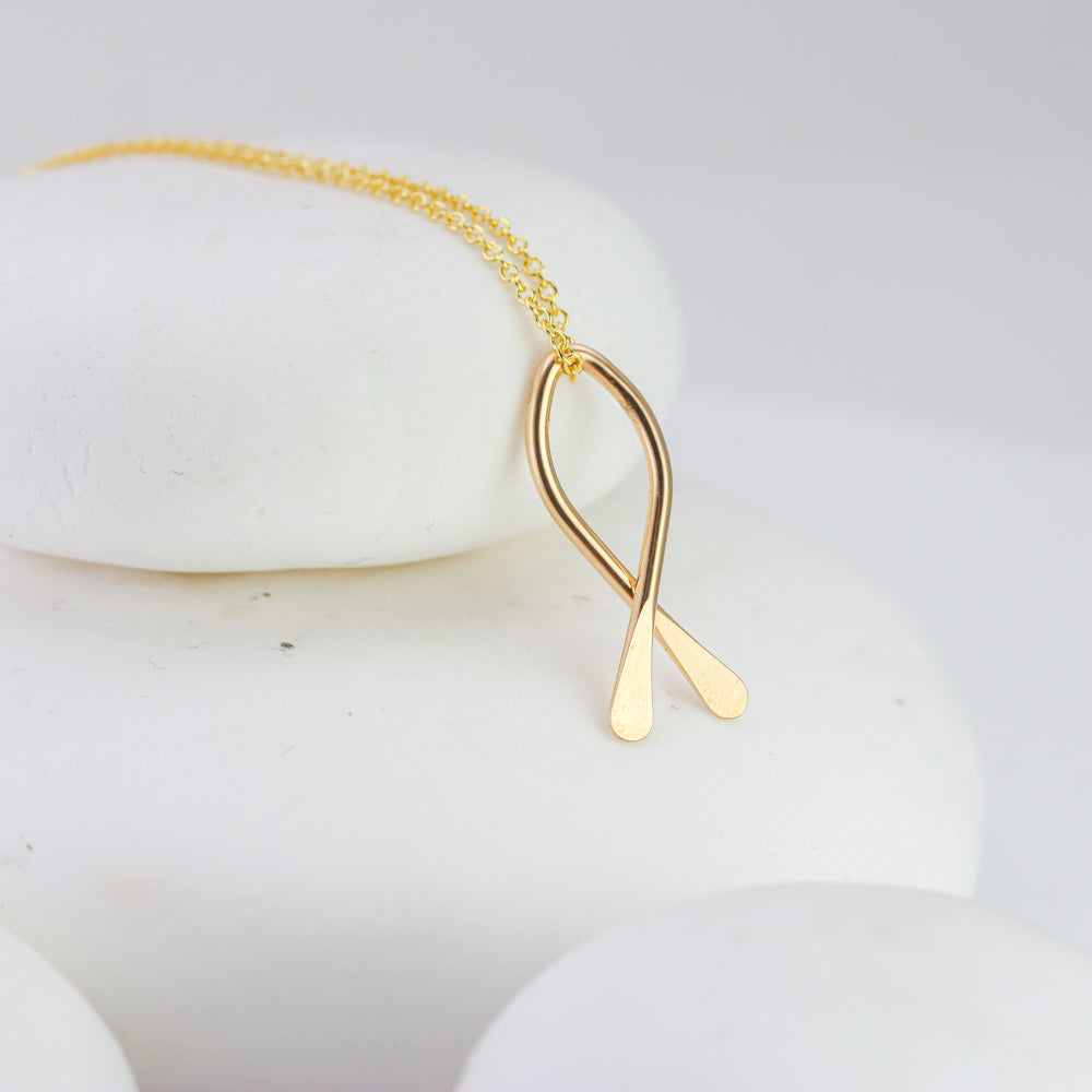 Open Teardrop Necklace