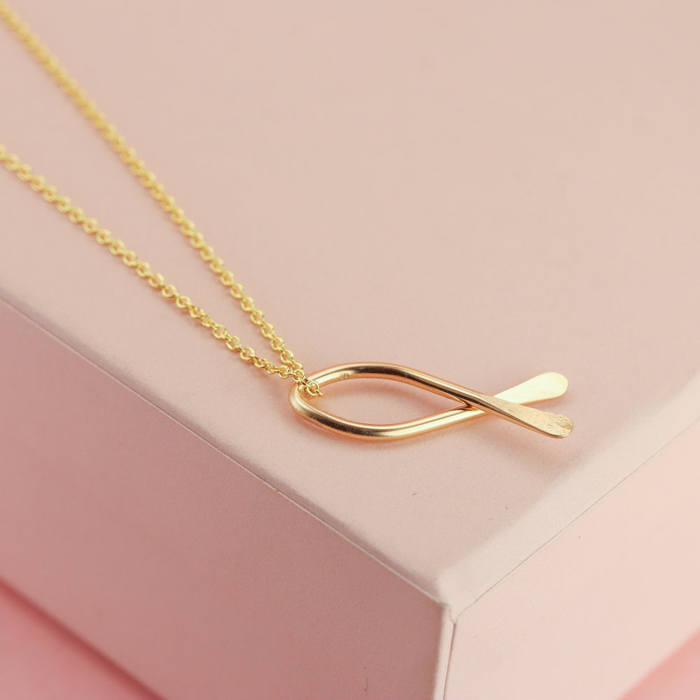 Open Teardrop Necklace