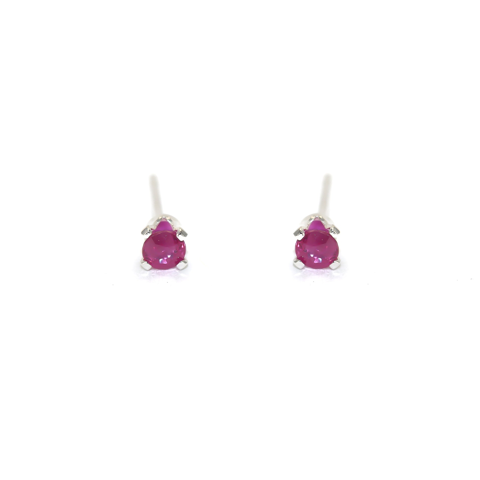 Pink Sapphire Mini Studs