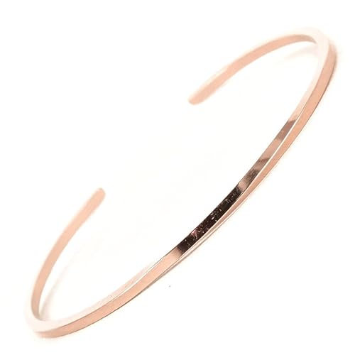 Rose Gold Twist Cuff Bracelet