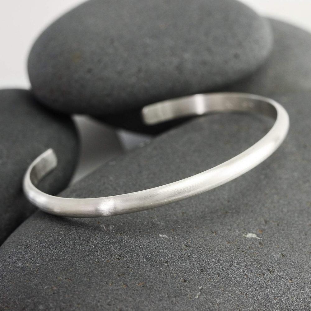 Silver Cuff Set - Matte and Ropes