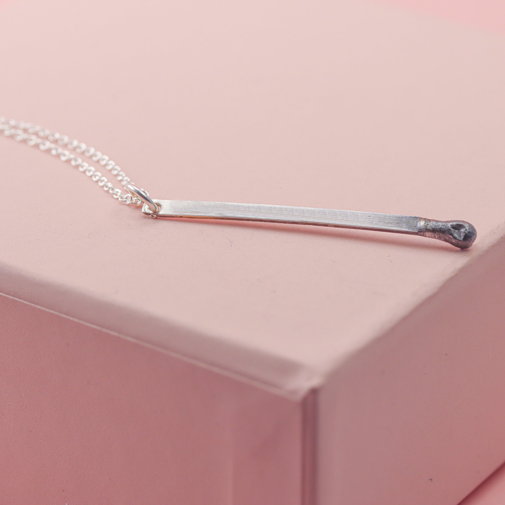 Silver Matchstick Necklace