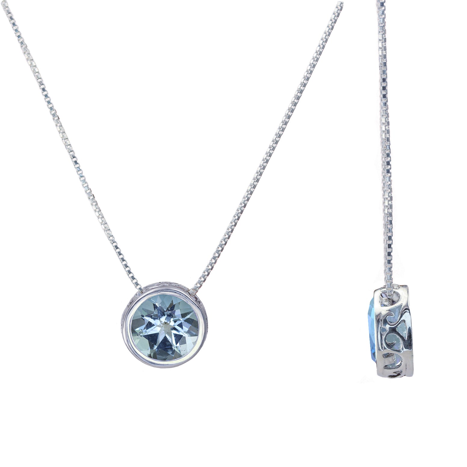 Solitaire Birthstone Slider Necklace