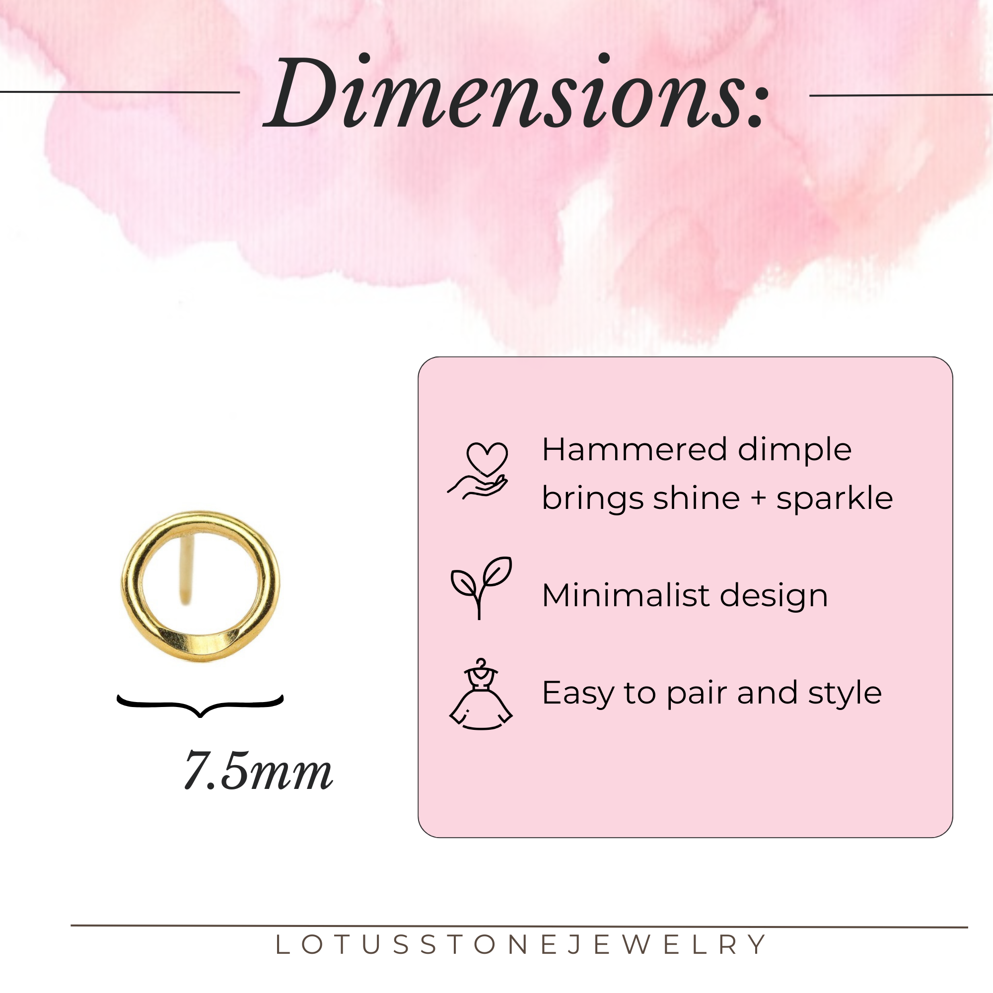 Tiny Circle Studs