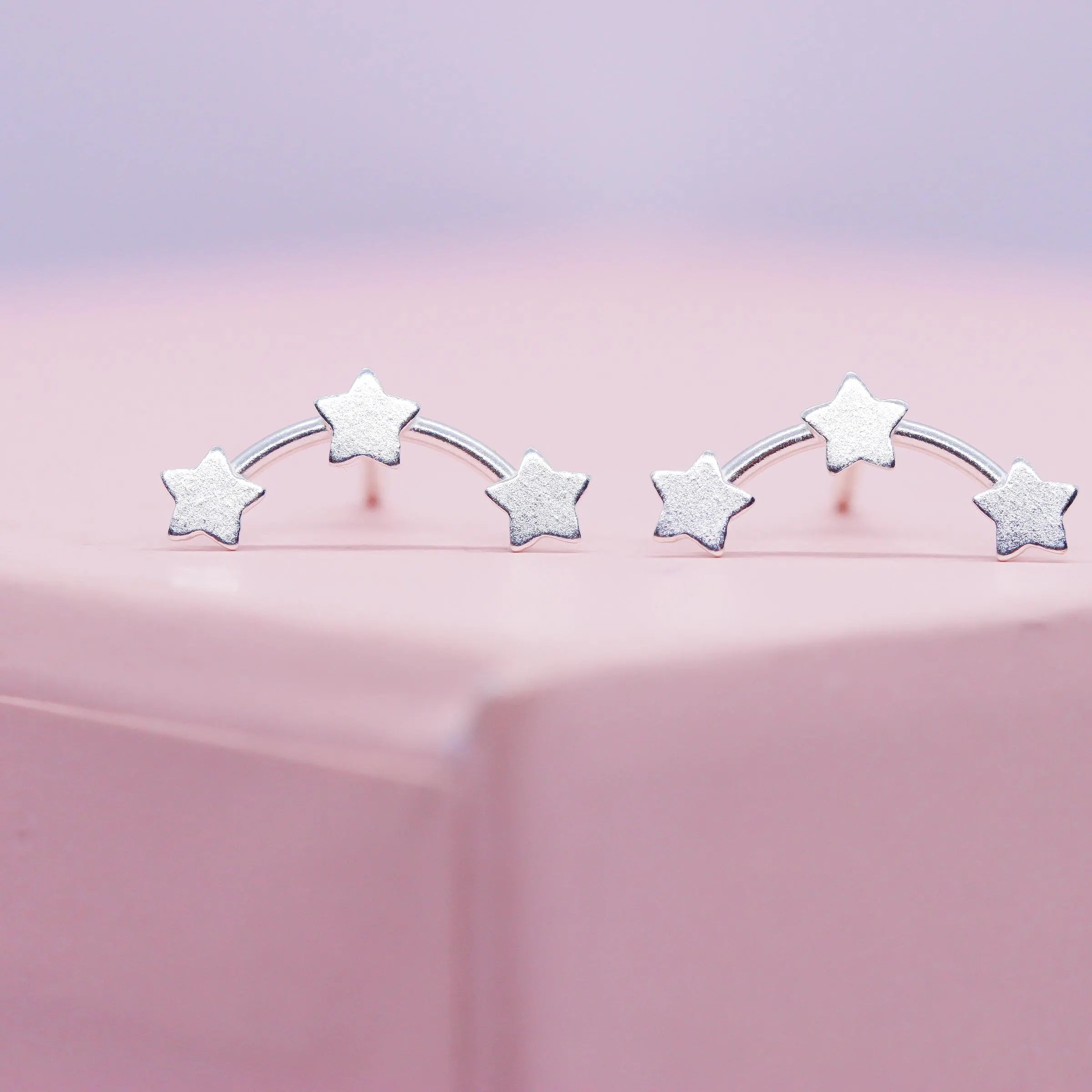 Tiny Constellation Stud Earrings in Sterling Silver