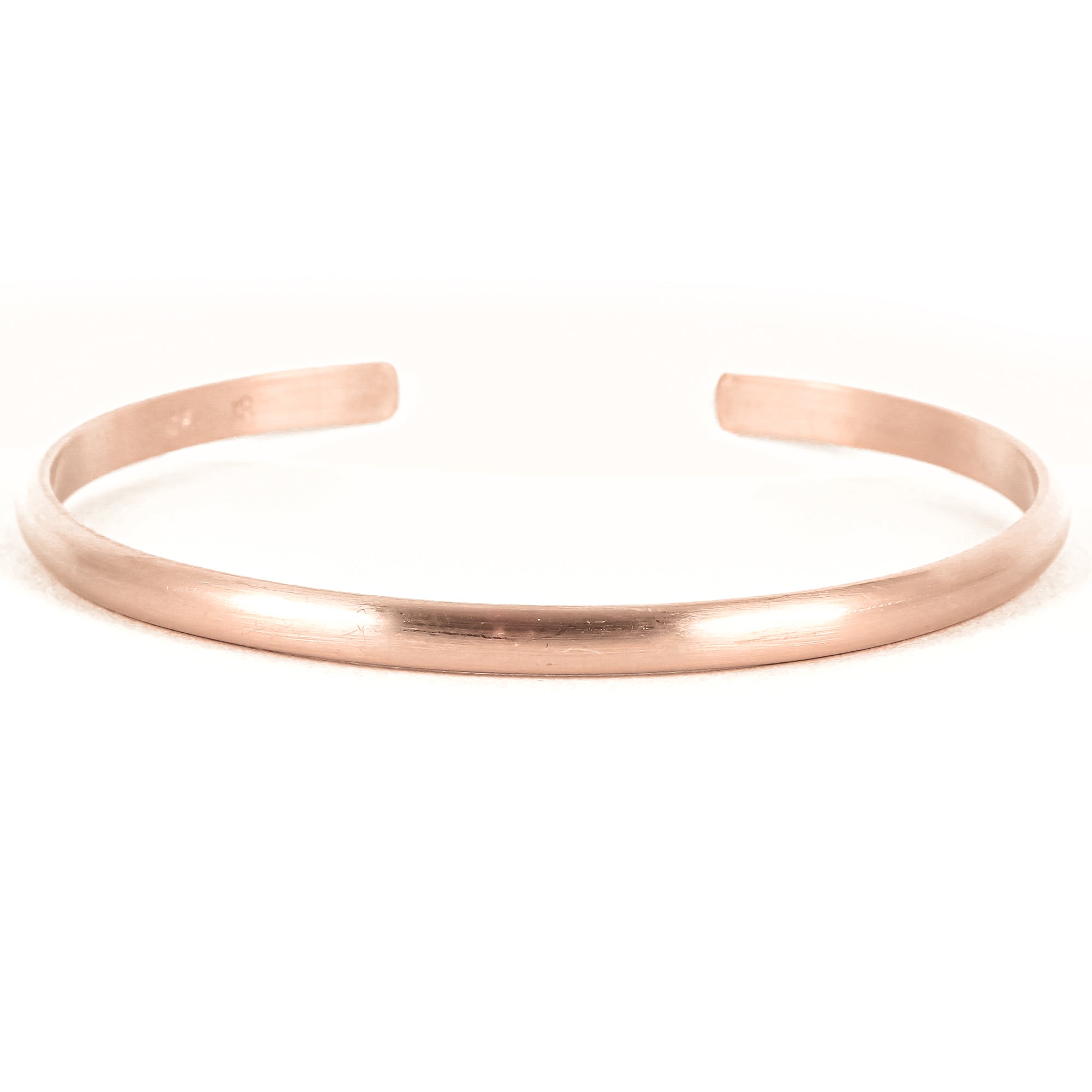 Wide Matte Rose Gold Cuff Bracelet