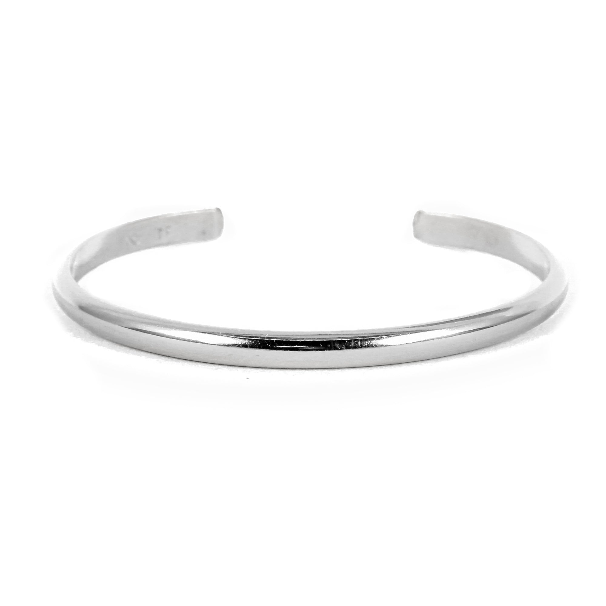 Wide Matte Silver Cuff Bracelet