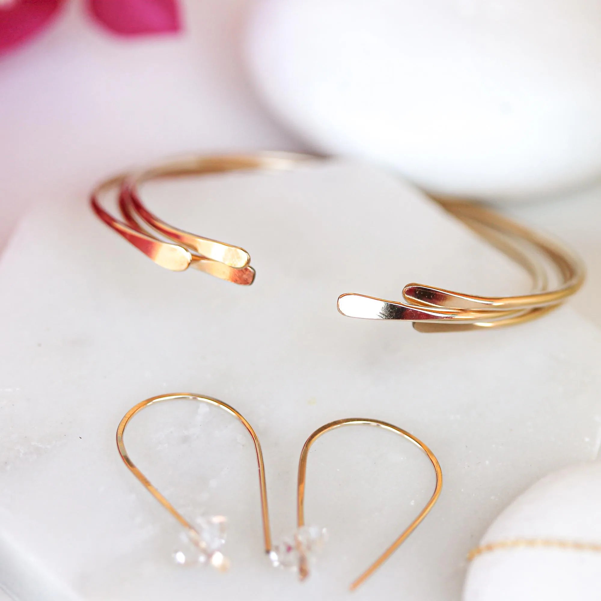 Smooth Thin Brass Cuff