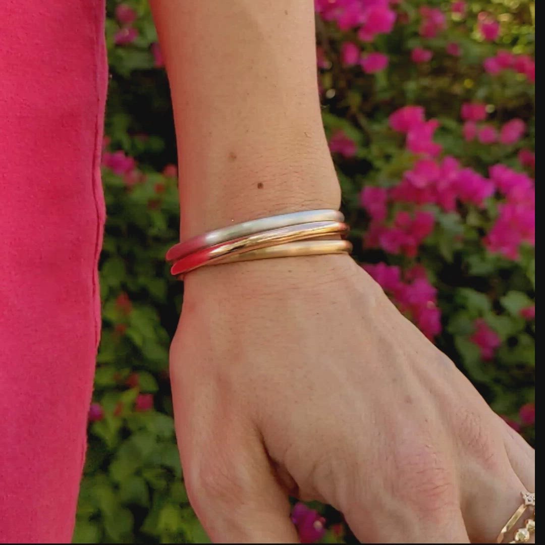 Wide Matte Silver Cuff Bracelet