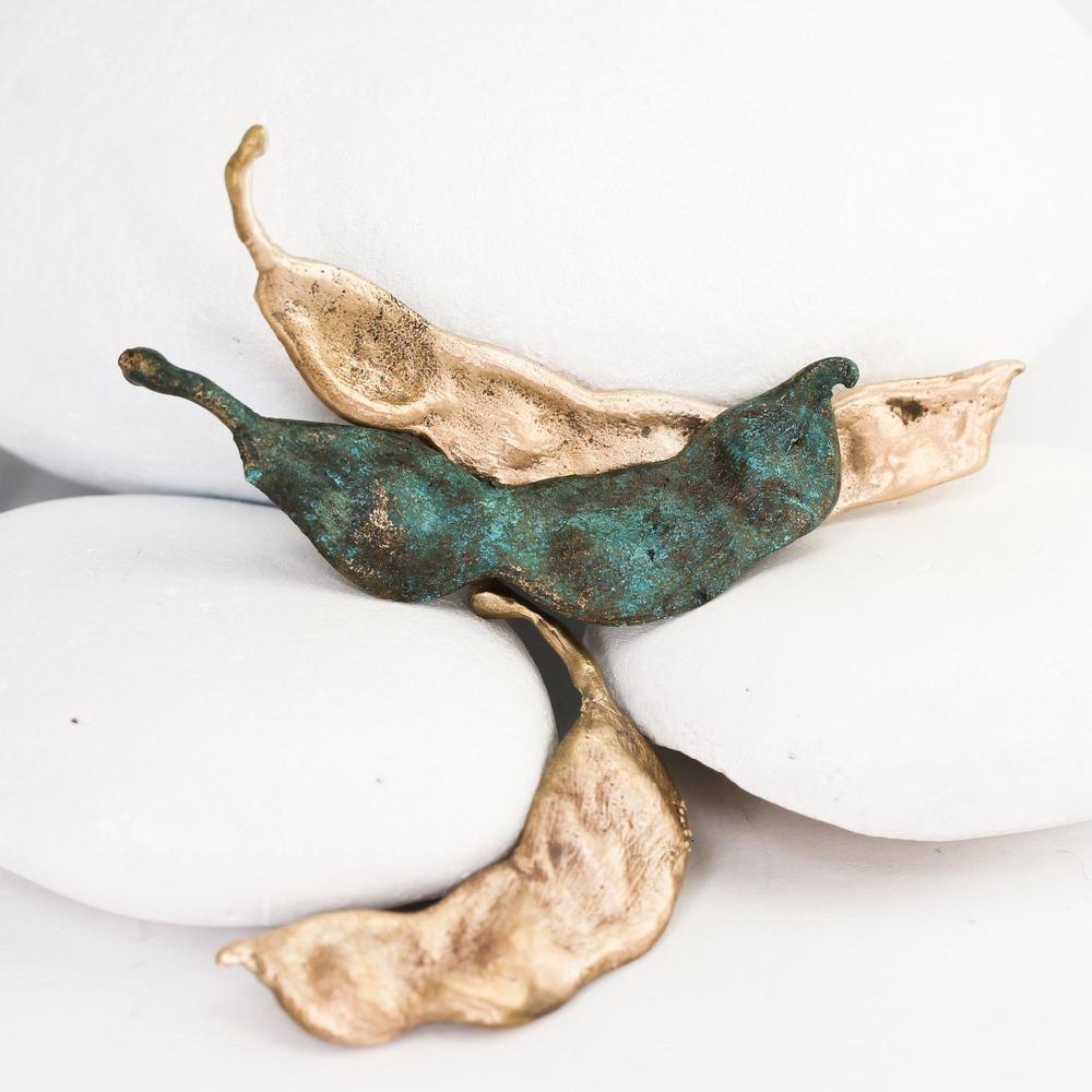 Bronze Mesquite Pod Objet d&