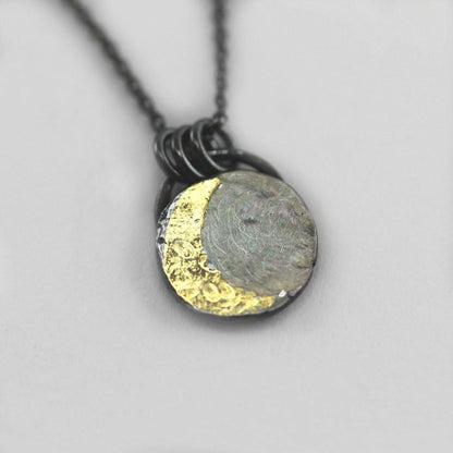 Gold Harvest Moon Necklace