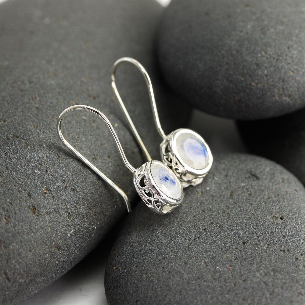 Moonstone Solitaire Earrings