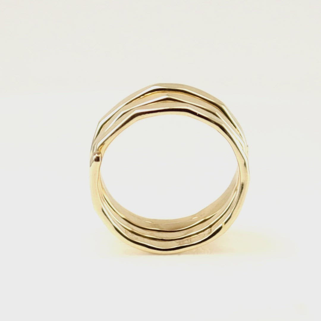 Coiled Ring in Gold or Silver