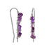 Amethyst Wrapped Ear Climbers